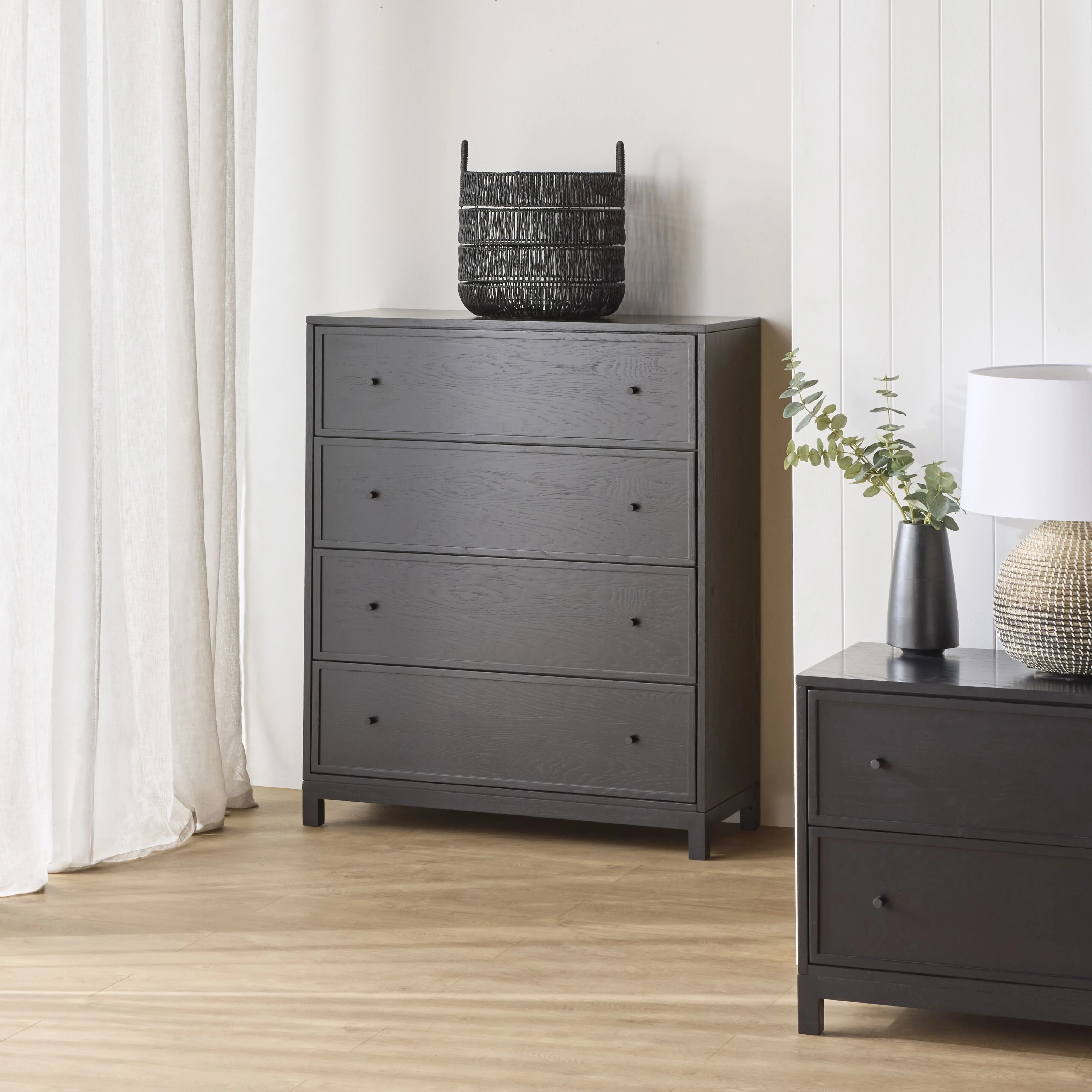 Avalon 4 Drawer Chest Black - Image 9