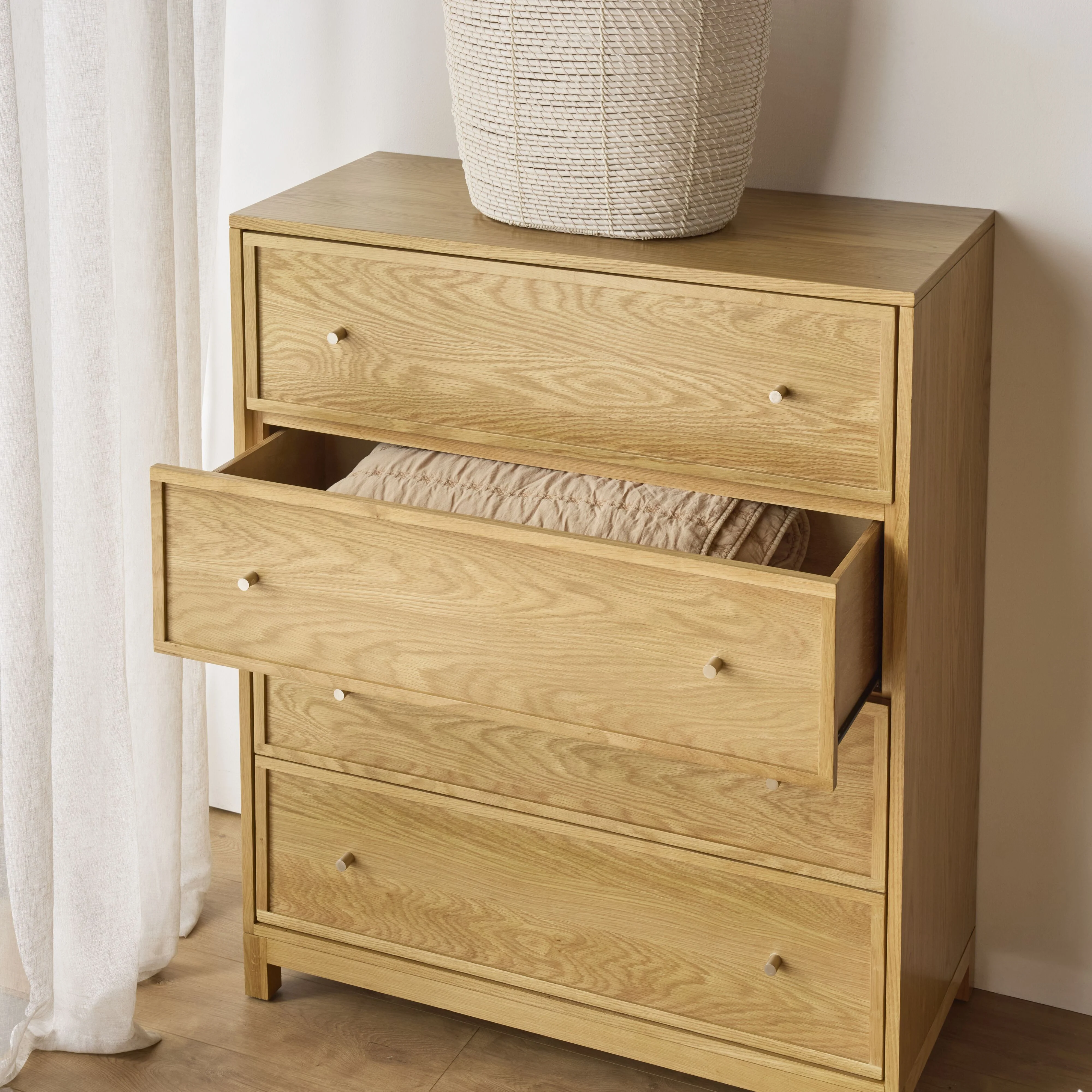 Avalon 4 Drawer Chest Light Oak - Image 11