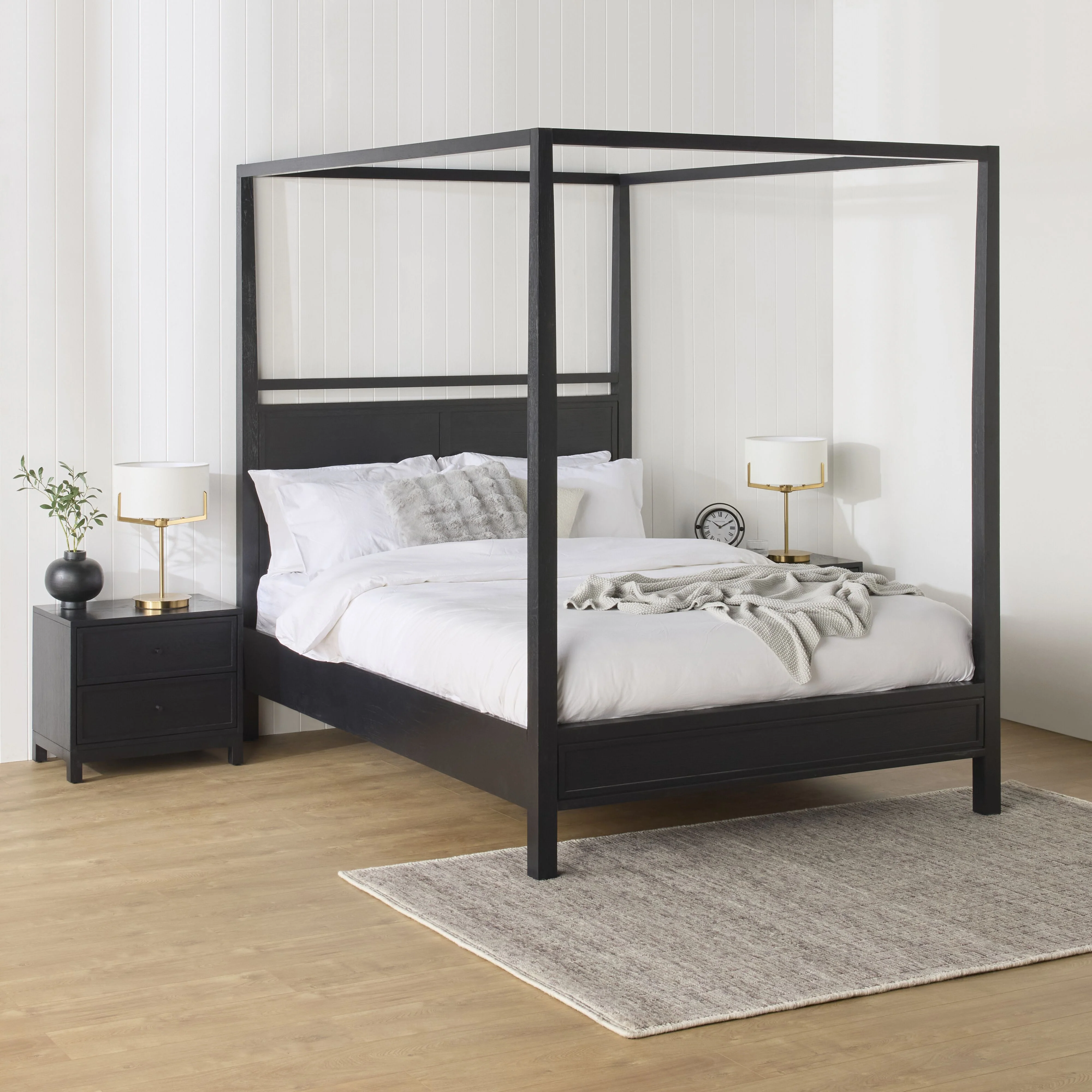 Avalon King Four Poster Bed Black - Image 9