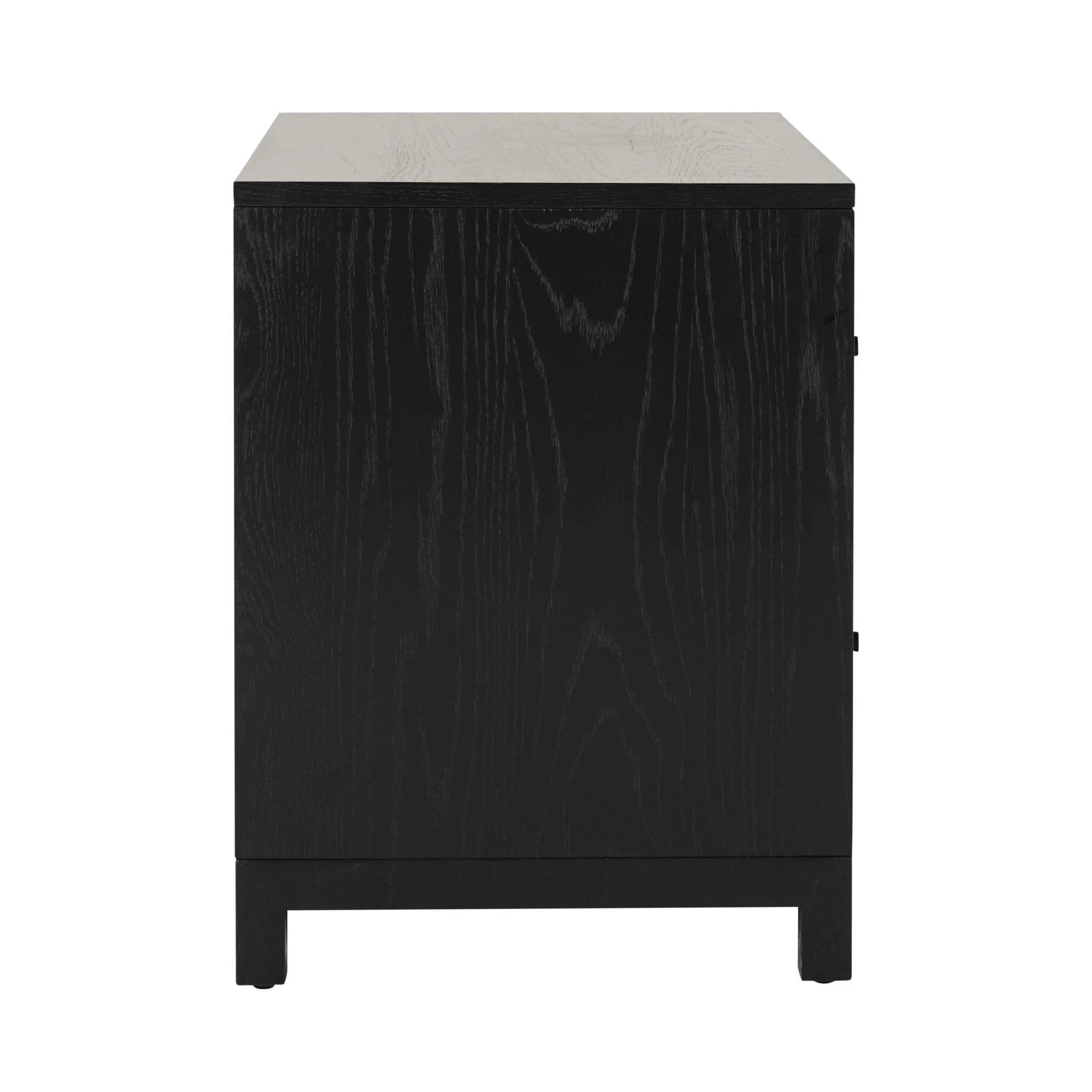 Avalon Large 2 Drawer Bedside Black - Image 4