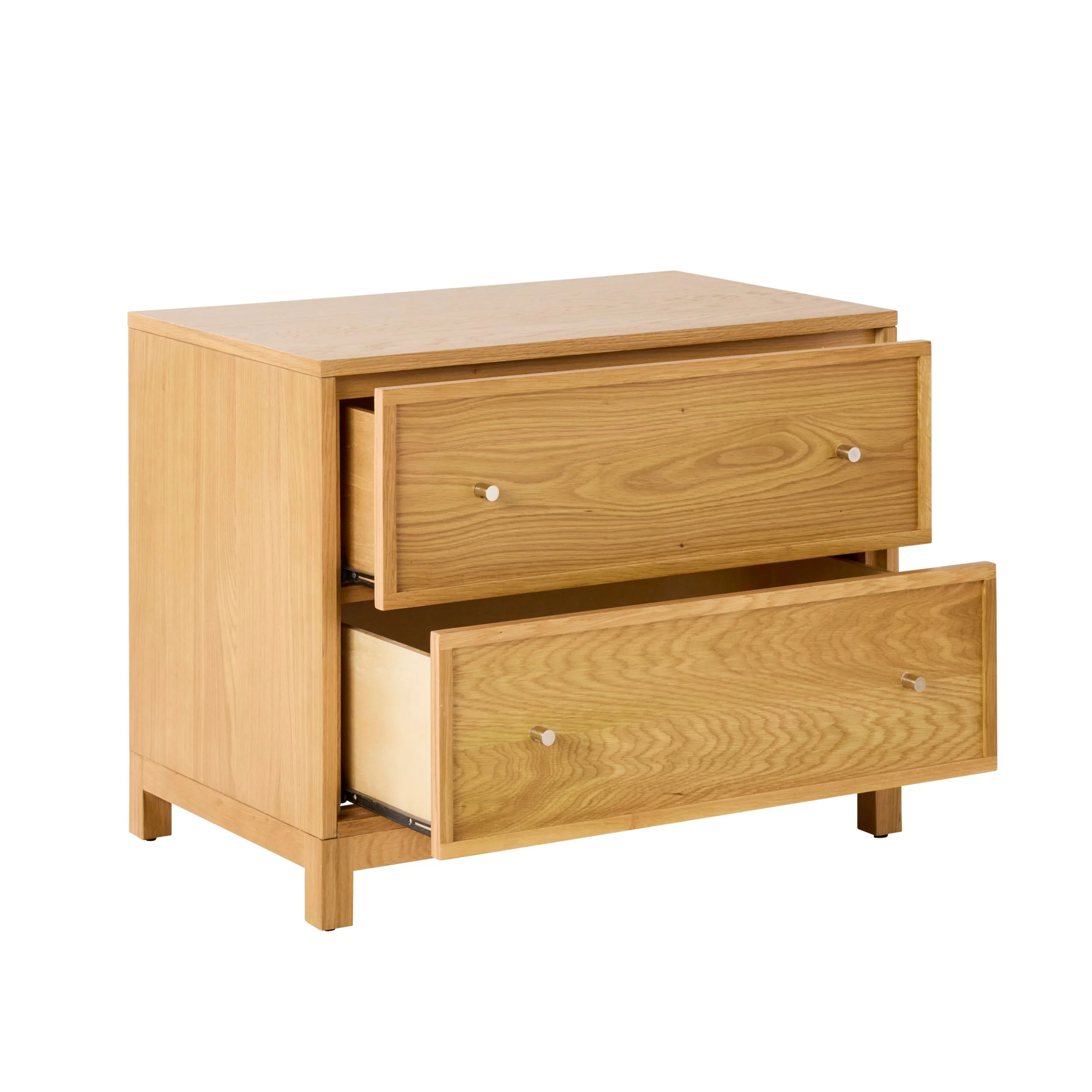 Avalon Large 2 Drawer Bedside Light Oak - Image 3