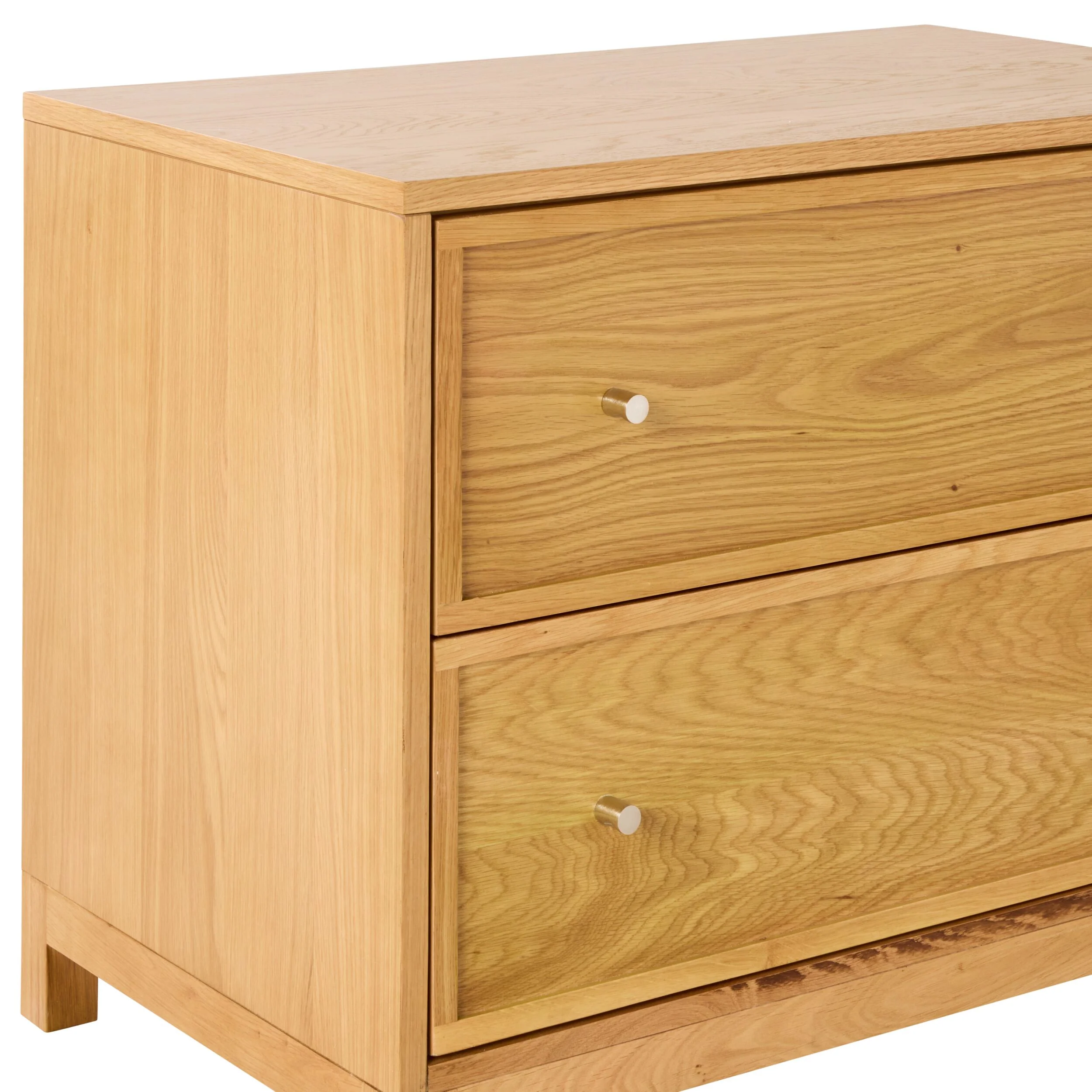 Avalon Large 2 Drawer Bedside Light Oak - Image 6
