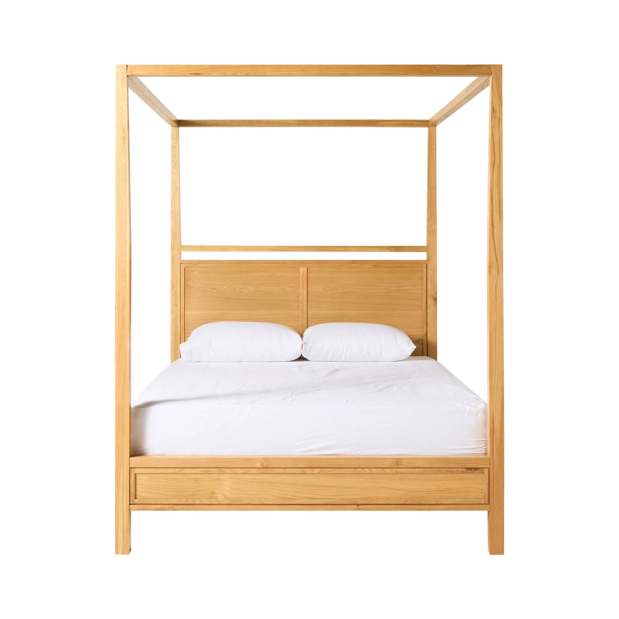 Avalon Queen Four Poster Bed Light Oak - Image 2