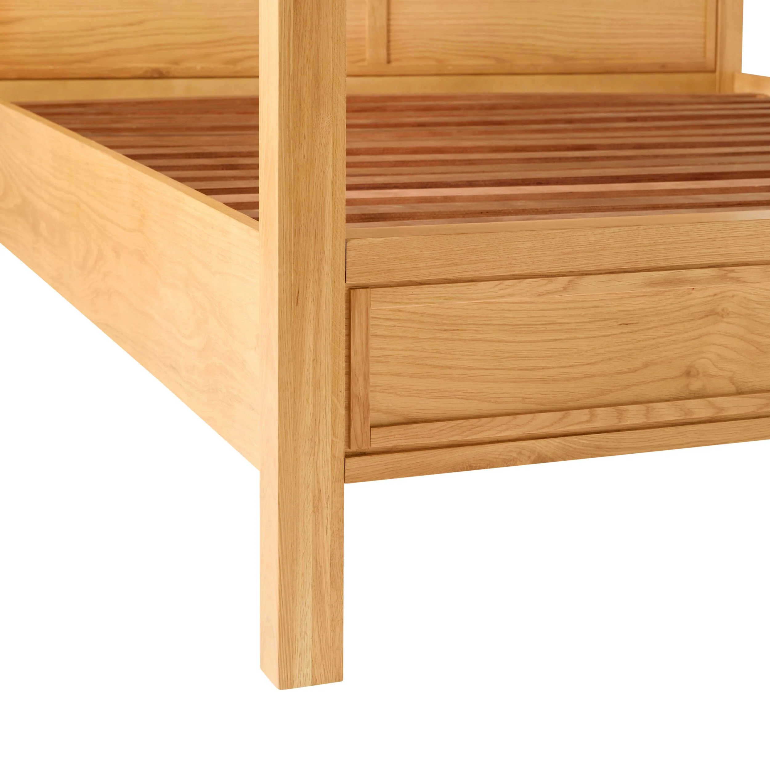 Avalon Queen Four Poster Bed Light Oak - Image 5