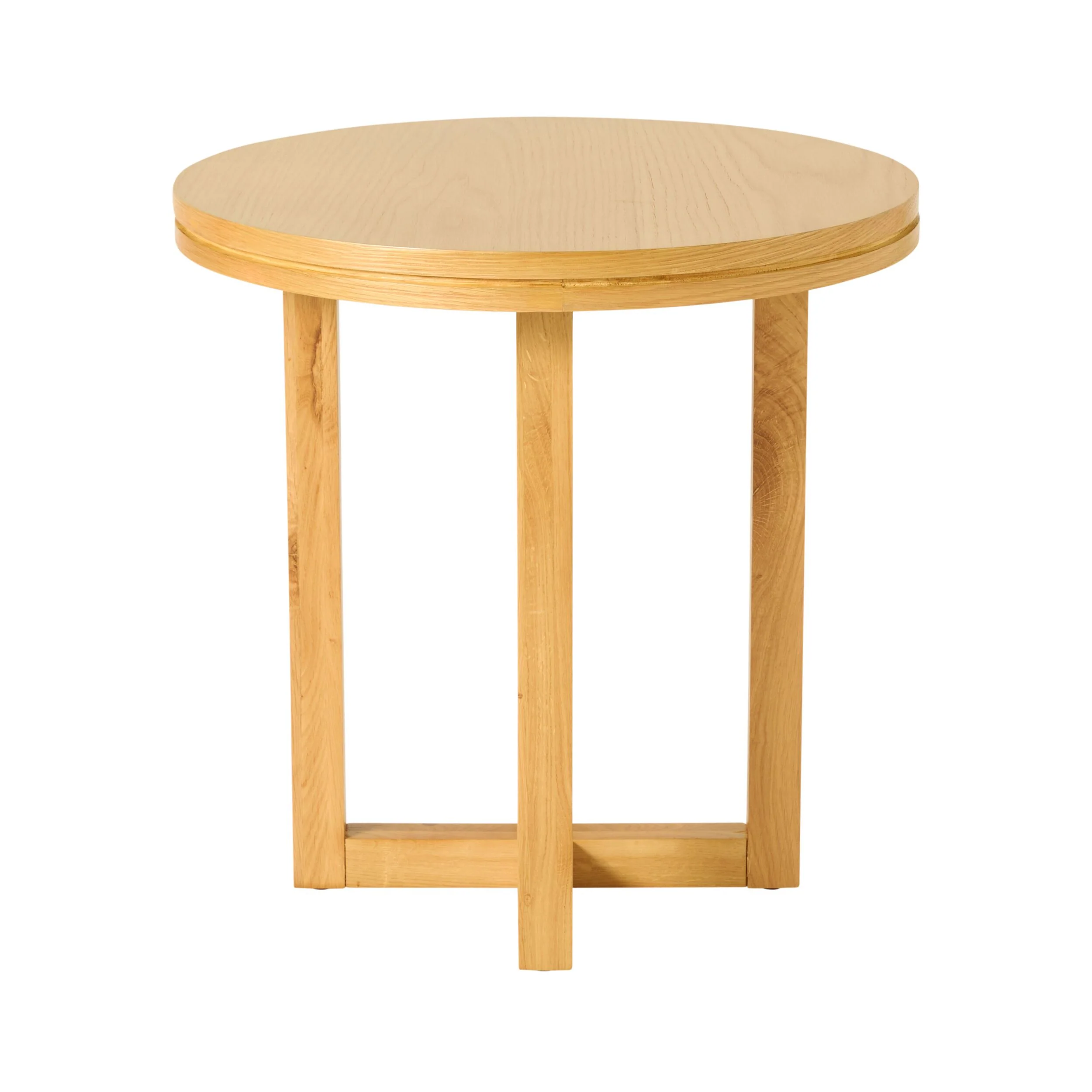Avalon Round Side Table Light Oak - Image 2