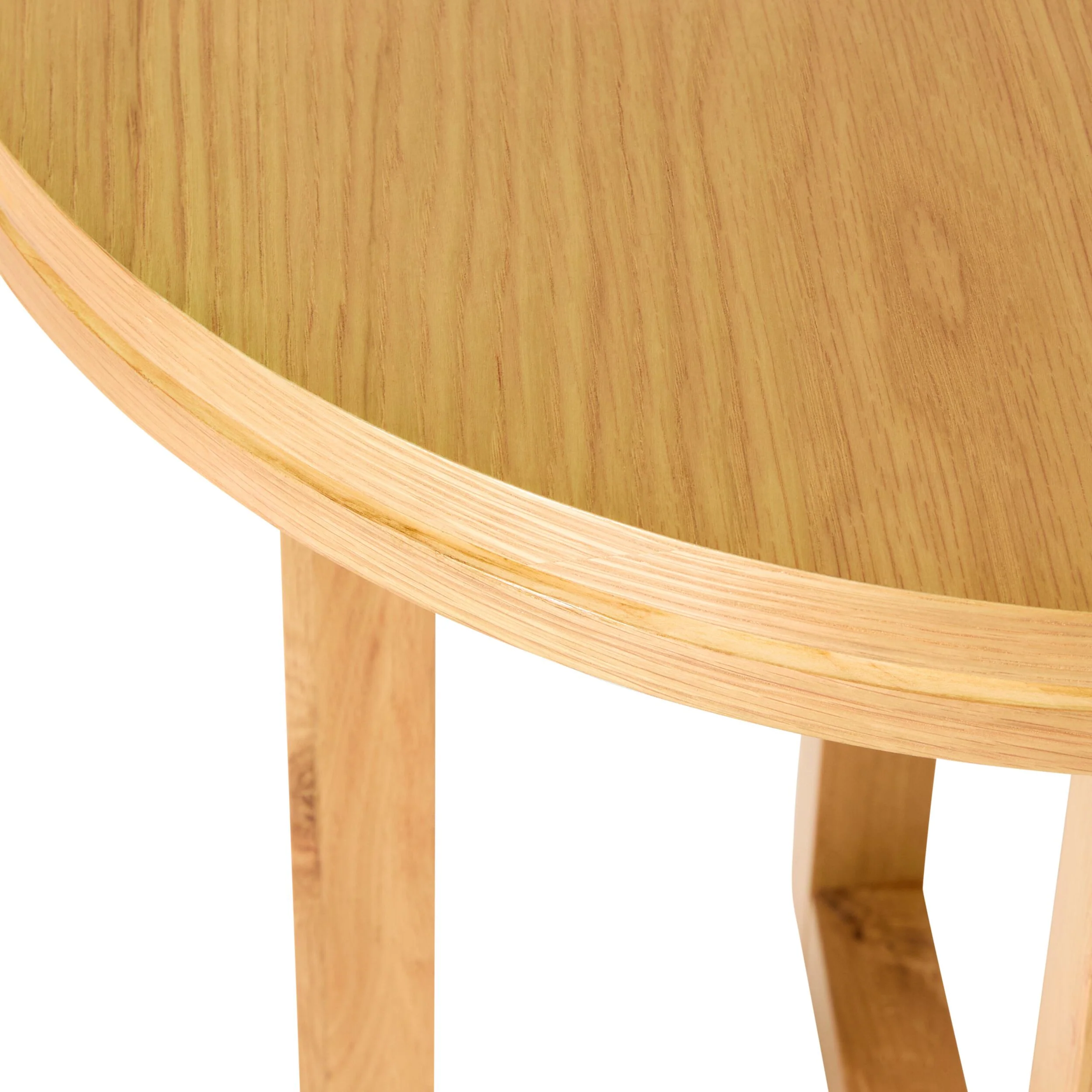 Avalon Round Side Table Light Oak - Image 4