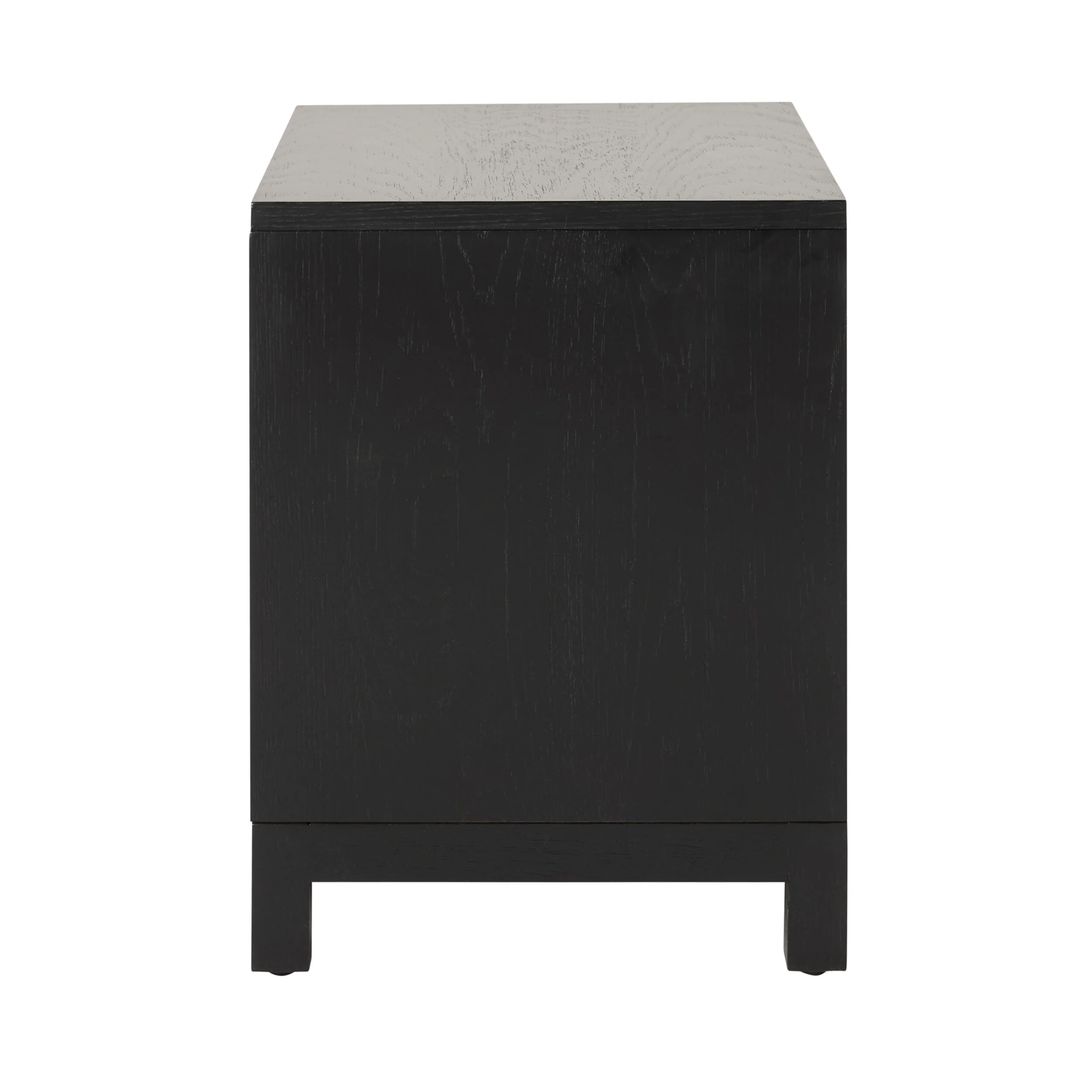Avalon Small 2 Drawer Bedside Black - Image 4