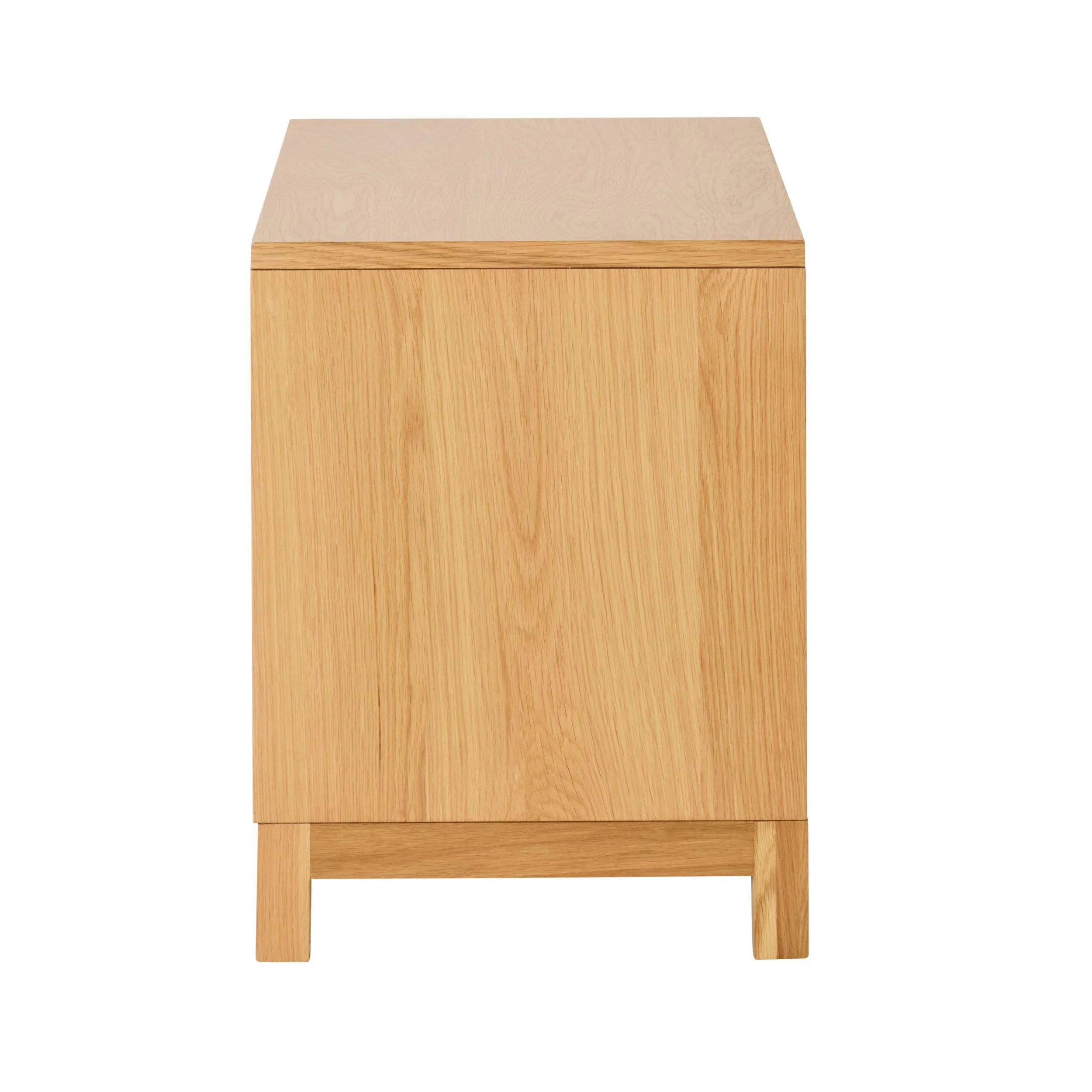 Avalon Small 2 Drawer Bedside Light Oak - Image 4