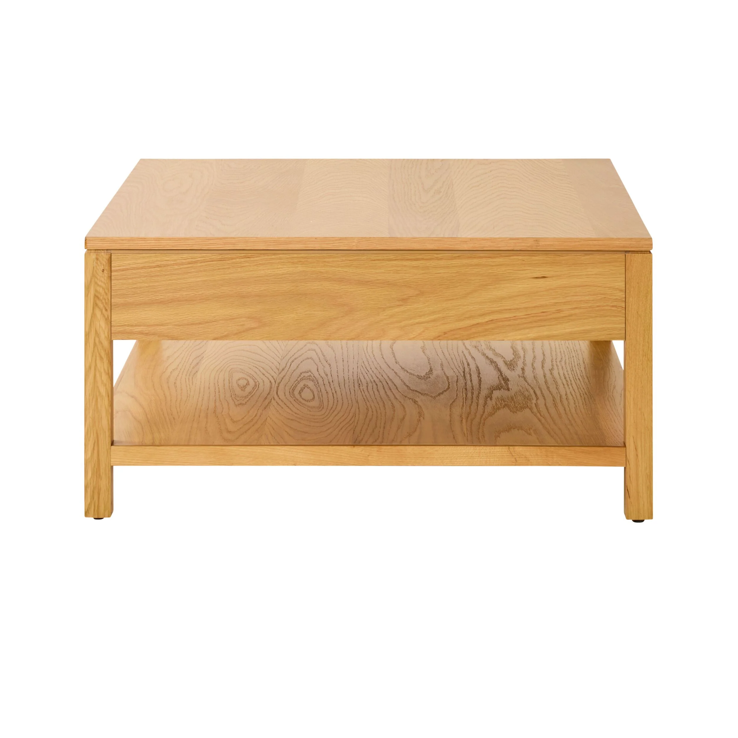 Avalon Square 2 Drawer Coffee Table Light Oak - Image 4