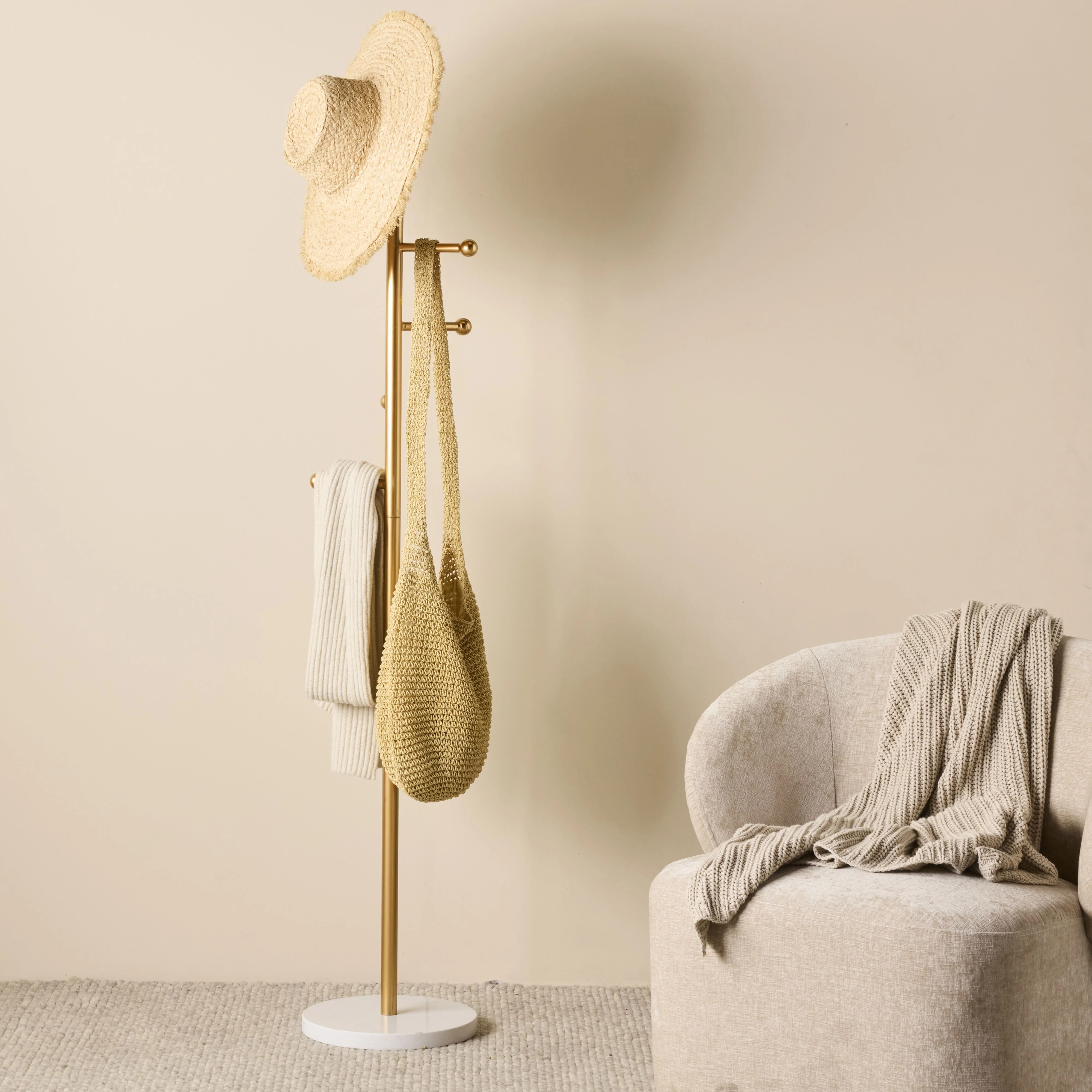 Axis Brass Coat Stand - Image 6