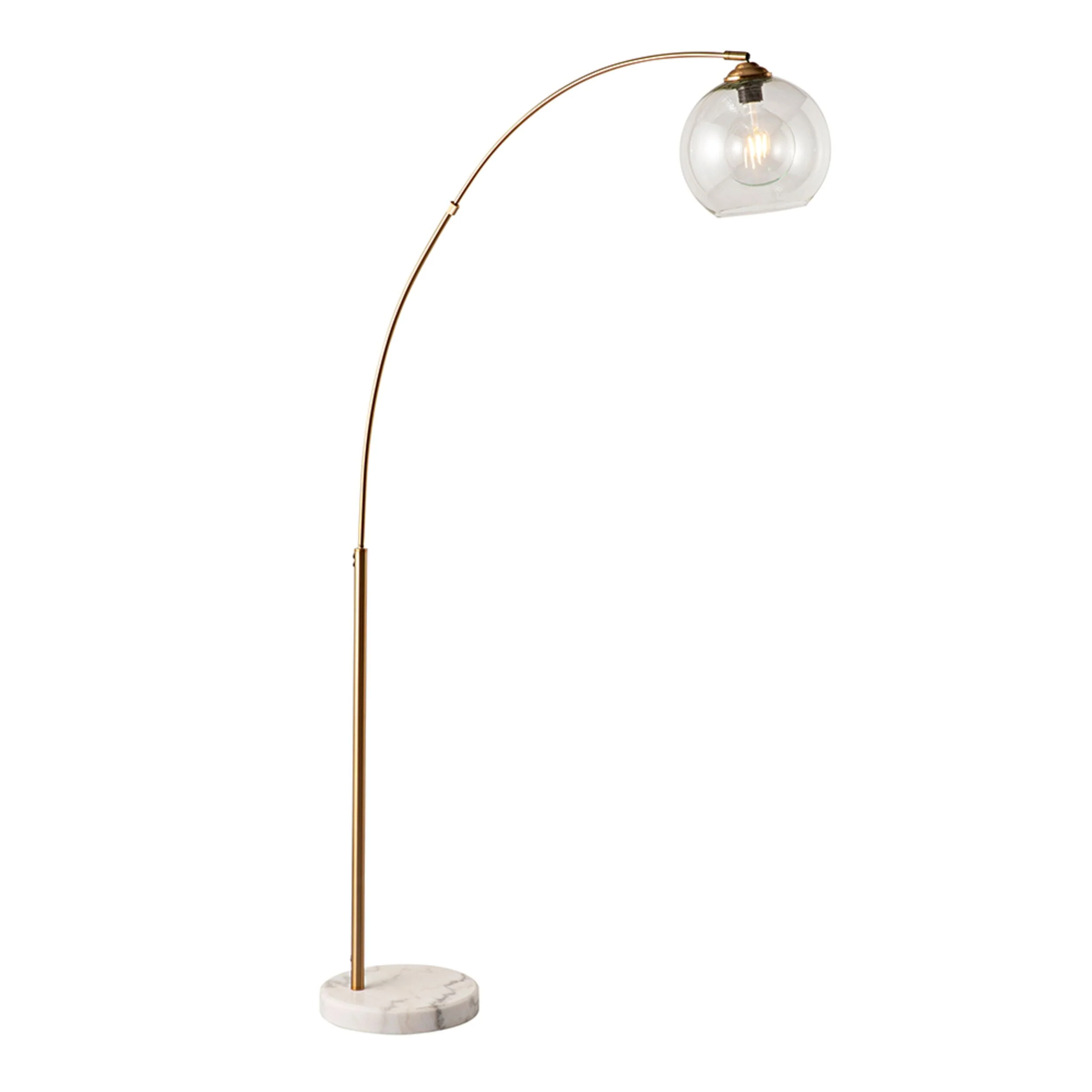 Azzedine Gold Metal Floor Lamp 166cm - Image 2