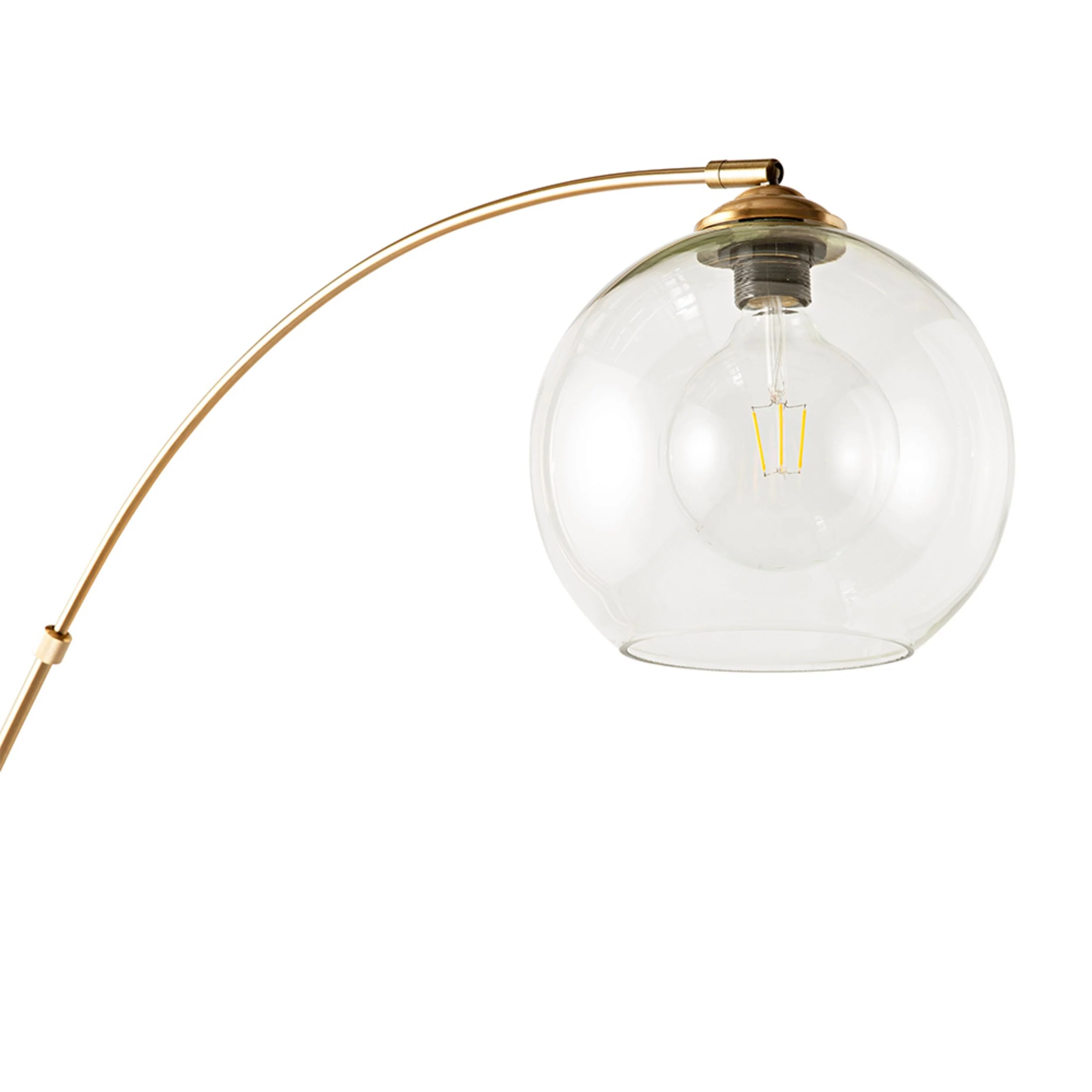 Azzedine Gold Metal Floor Lamp 166cm - Image 3