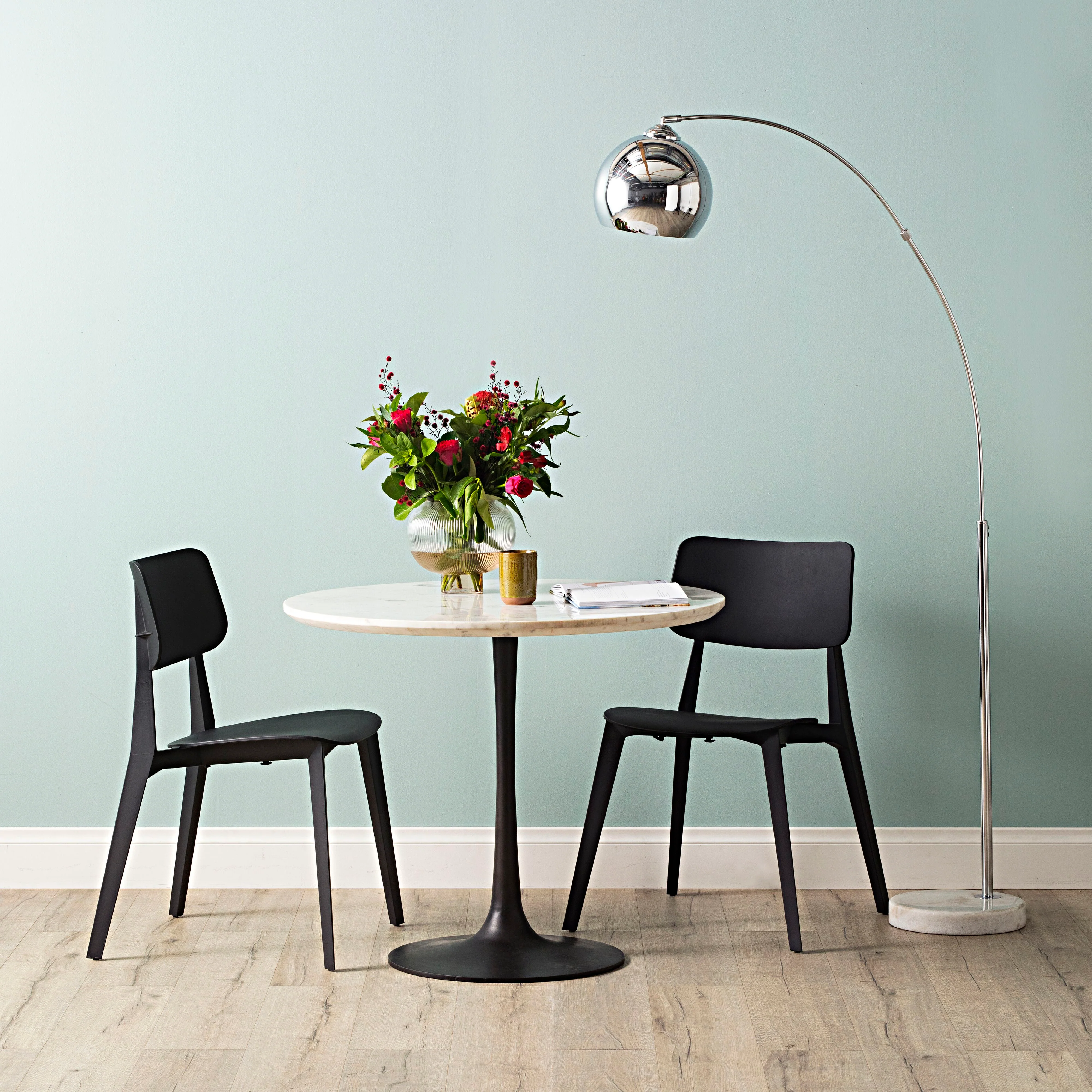 Azzedine Silver Floor Lamp 166cm - Image 4