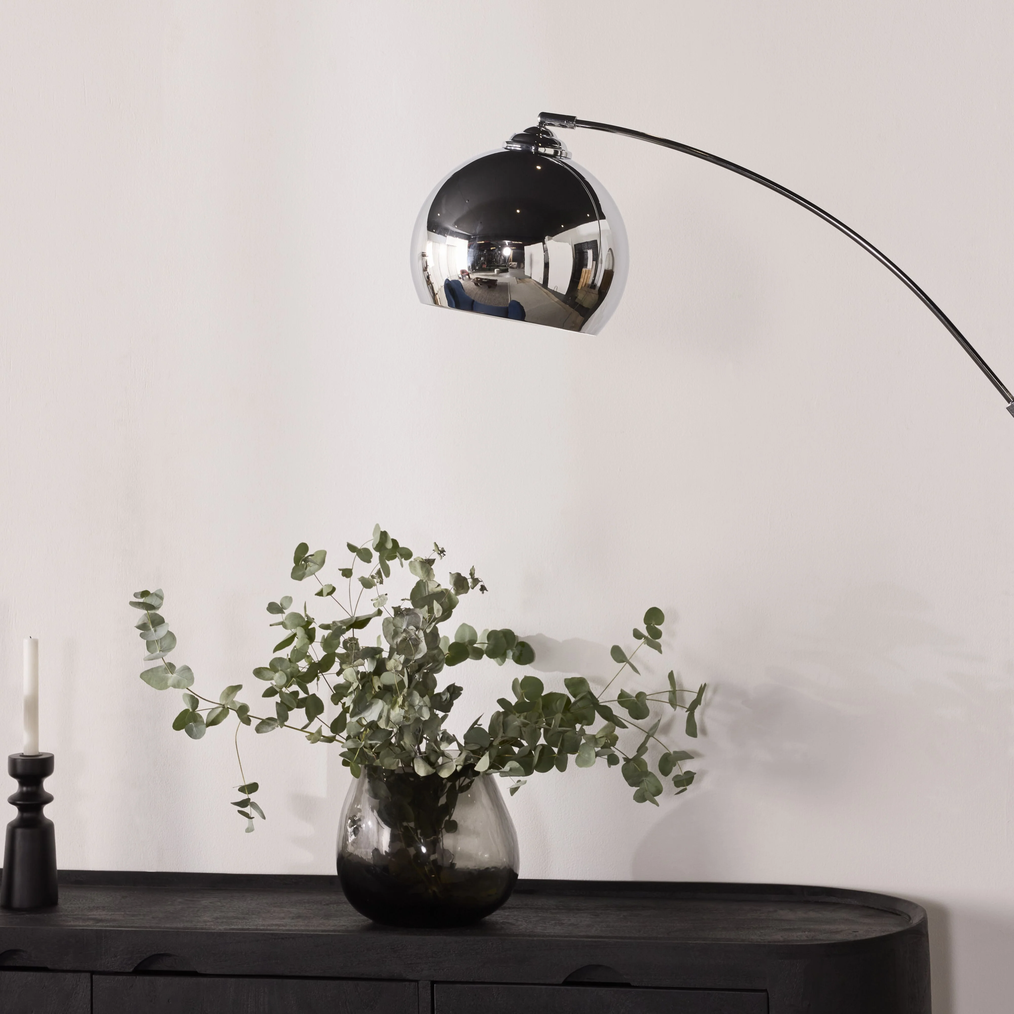 Azzedine Silver Floor Lamp 166cm - Image 6