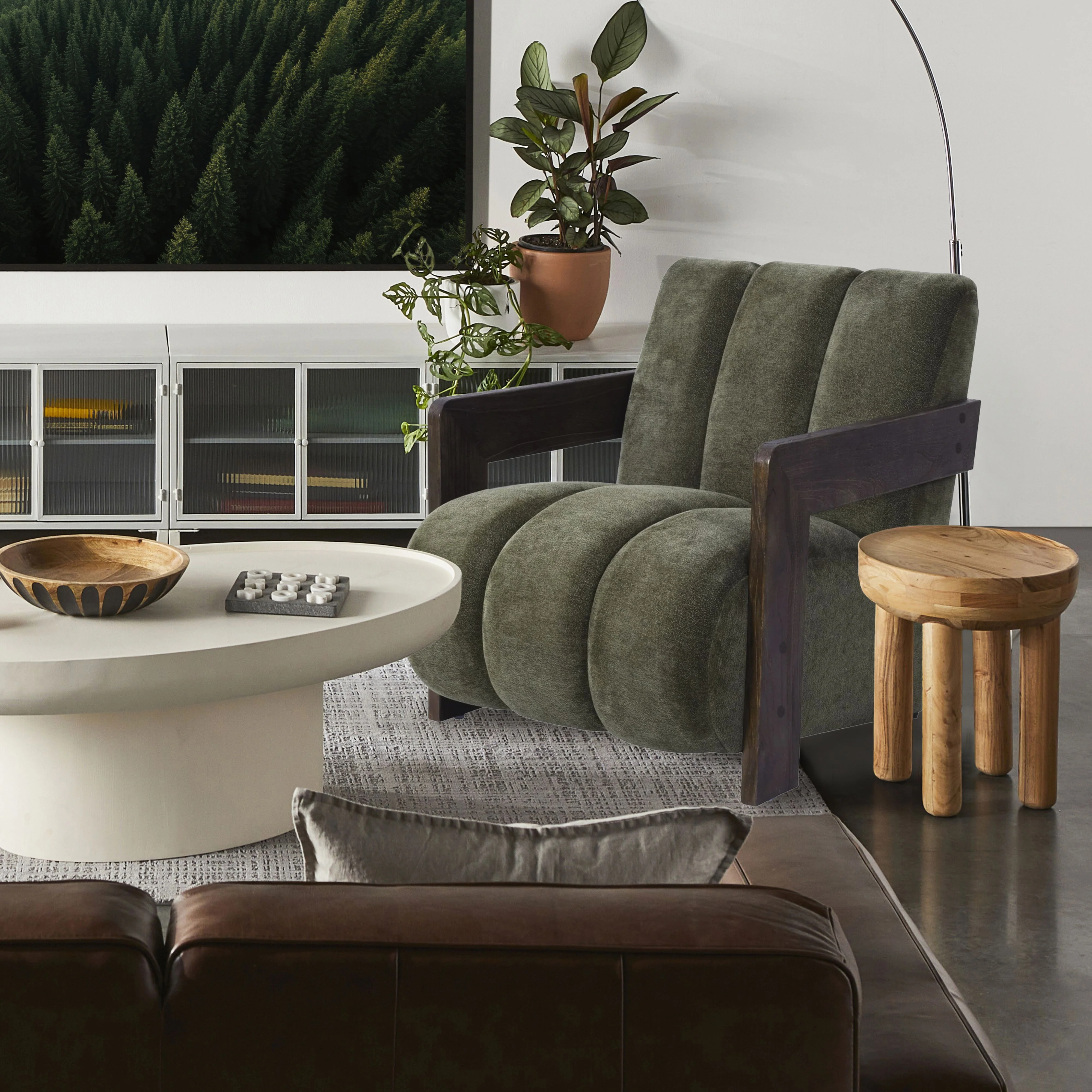 Banjo Occasional Chair Olive Hues - Image 10