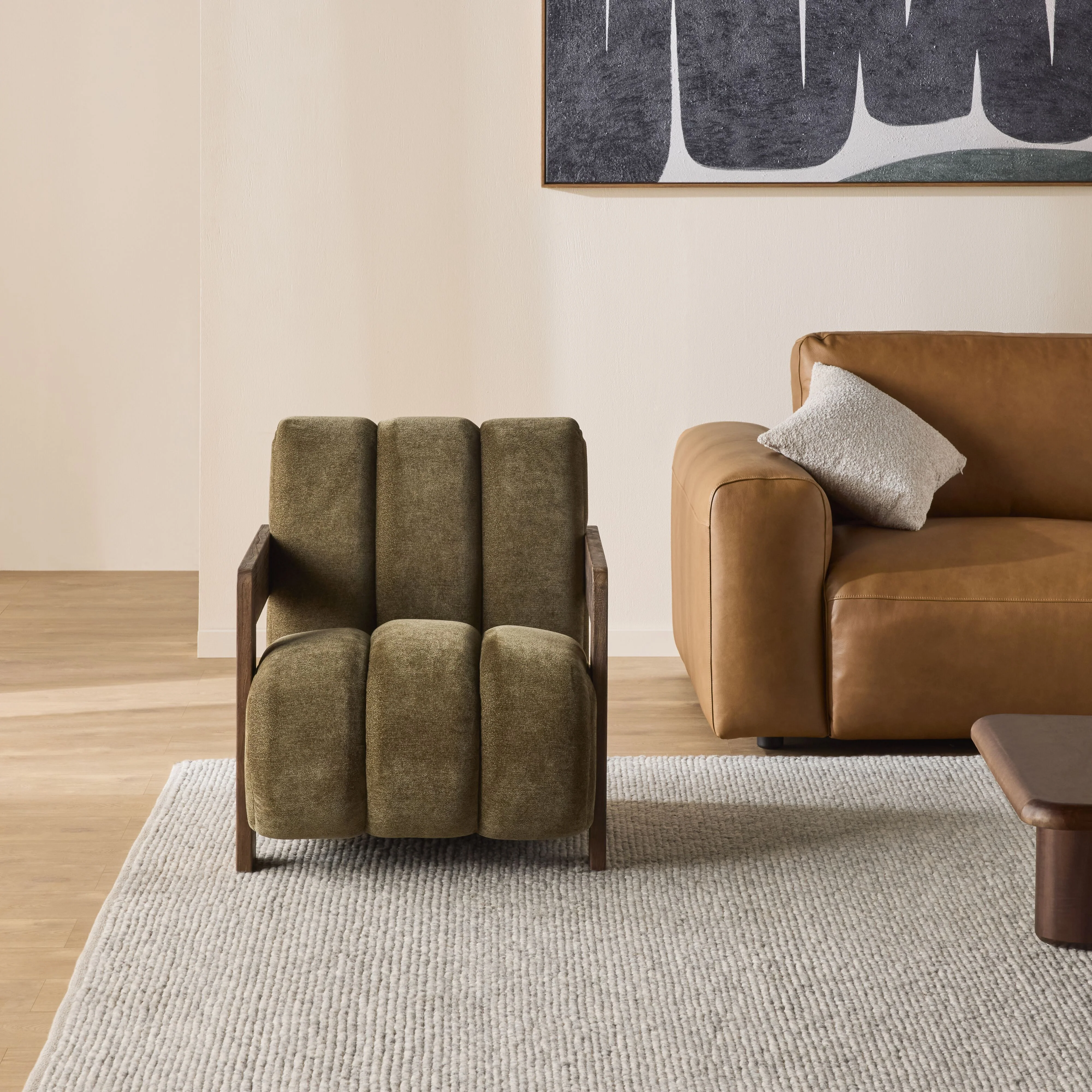 Banjo Occasional Chair Olive Hues - Image 8