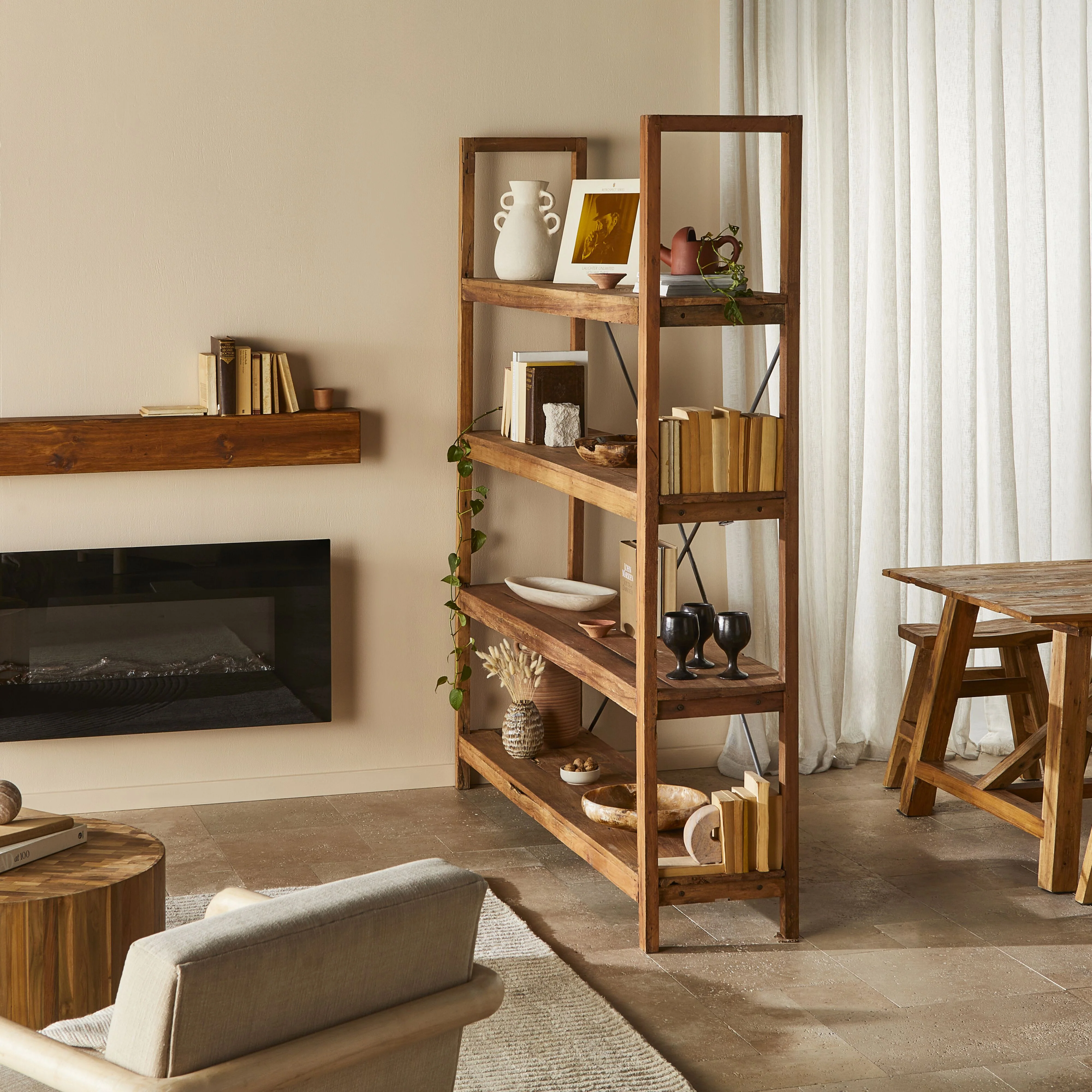 Barndo Reclaimed Bookcase Large - Image 11
