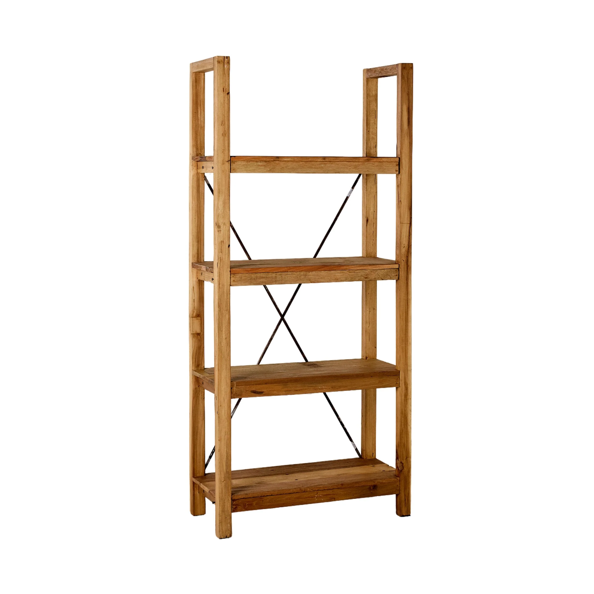 Barndo Reclaimed Bookcase 90 x 200 x 39cm - Image 2