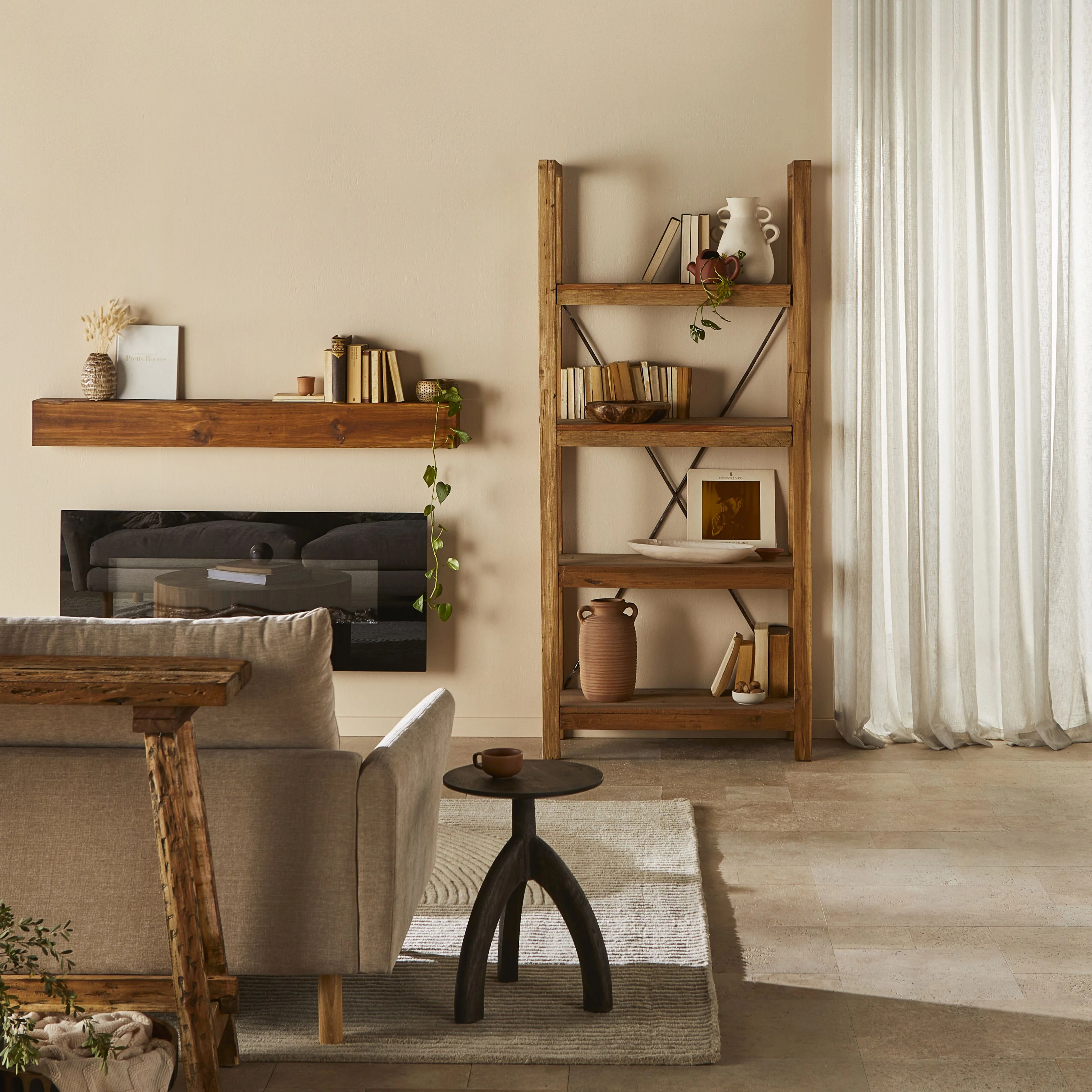 Barndo Reclaimed Bookcase 90 x 200 x 39cm - Image 7