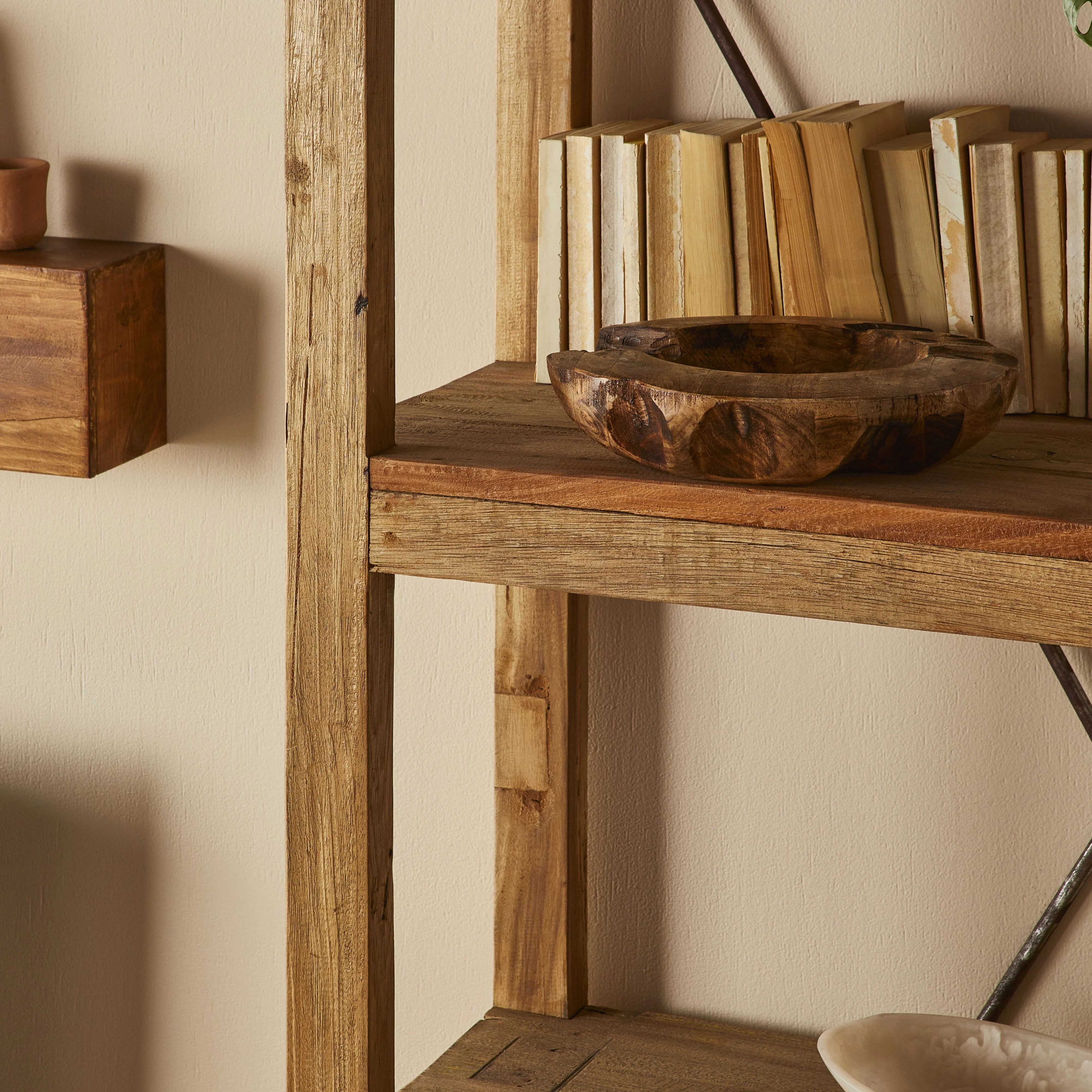 Barndo Reclaimed Bookcase 90 x 200 x 39cm - Image 9