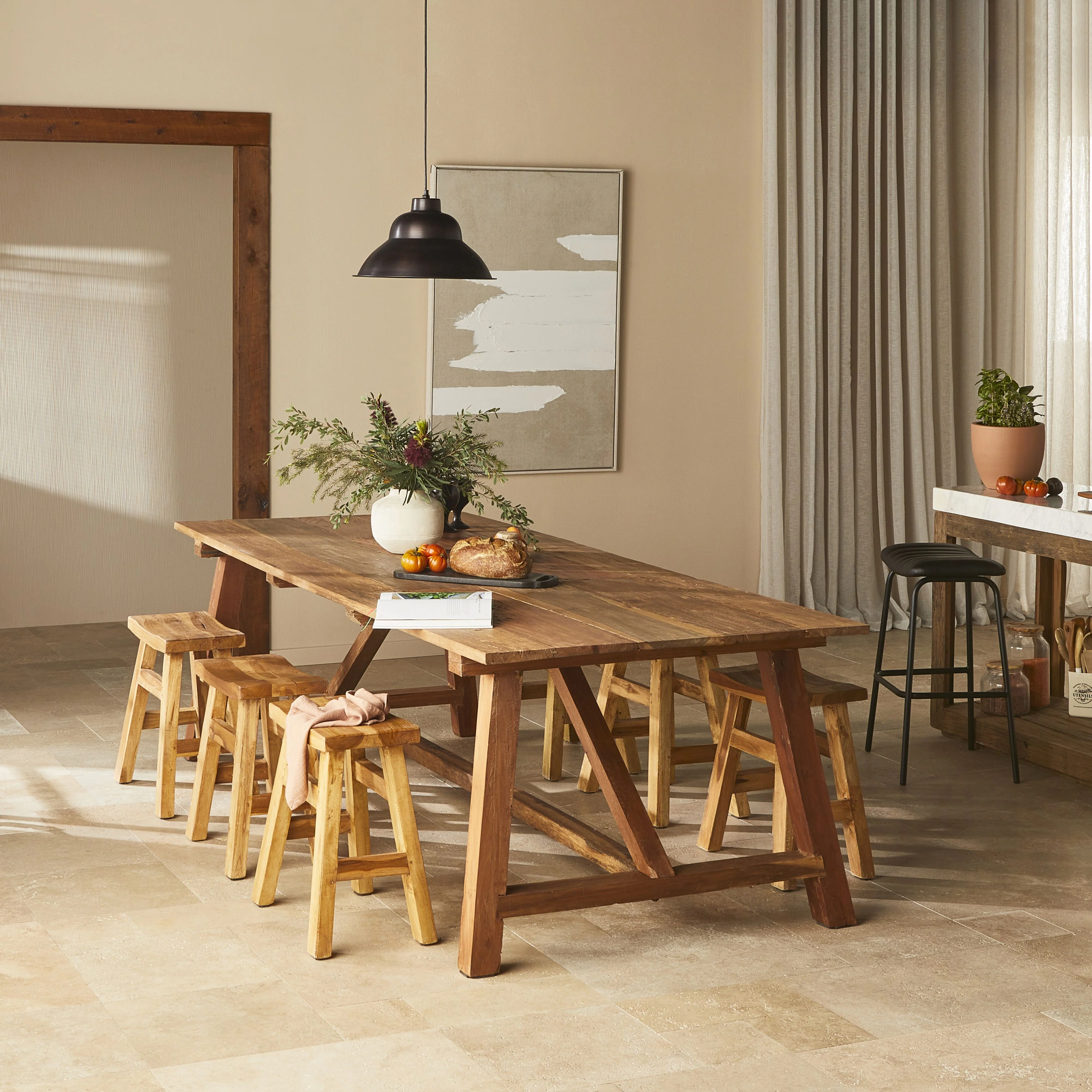 Barndo Reclaimed Dining Table 240x100cm - Image 8