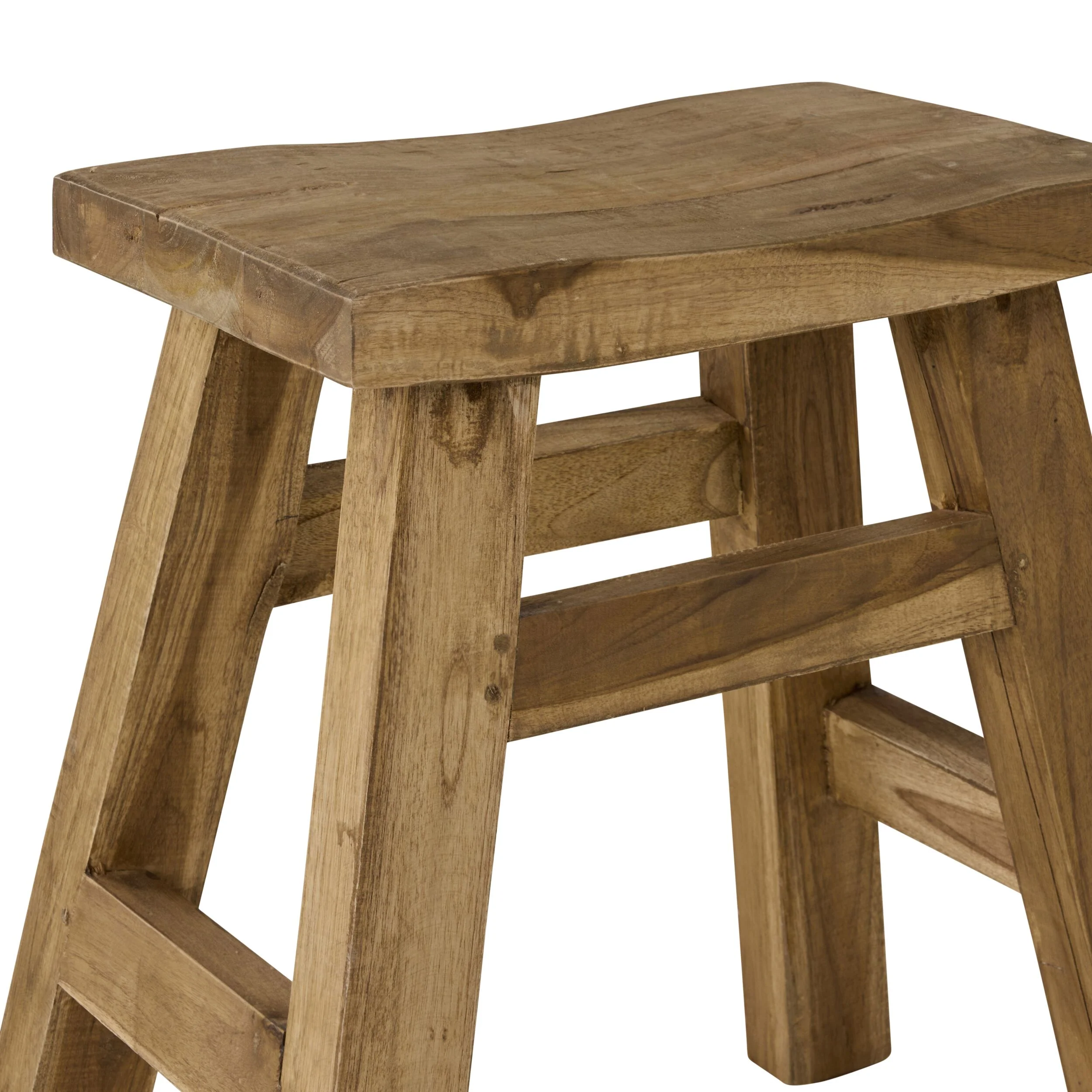 Barndo Reclaimed Low Stool - Image 4