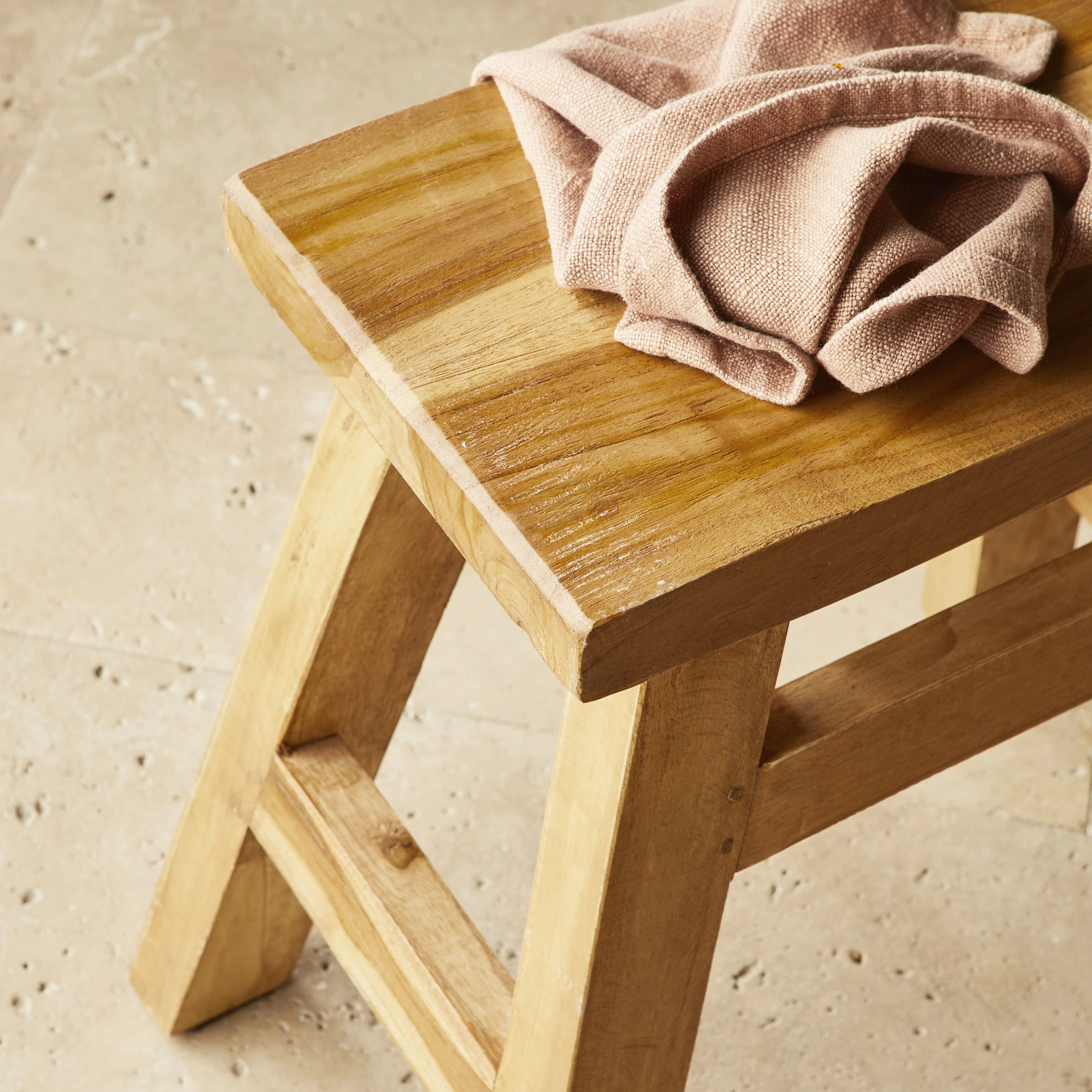 Barndo Reclaimed Low Stool - Image 8