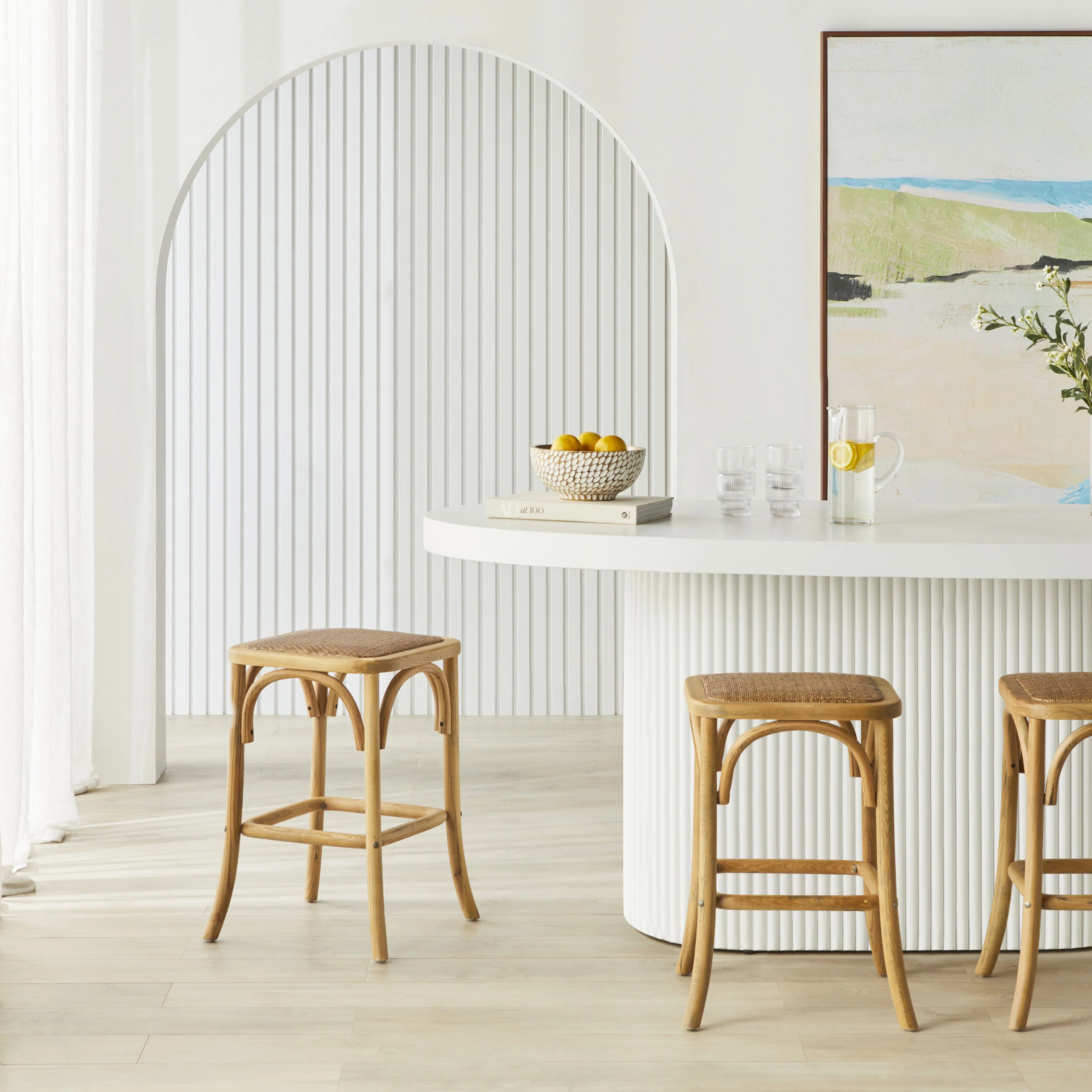 Bastion Backless Bar Stool Natural - Image 5
