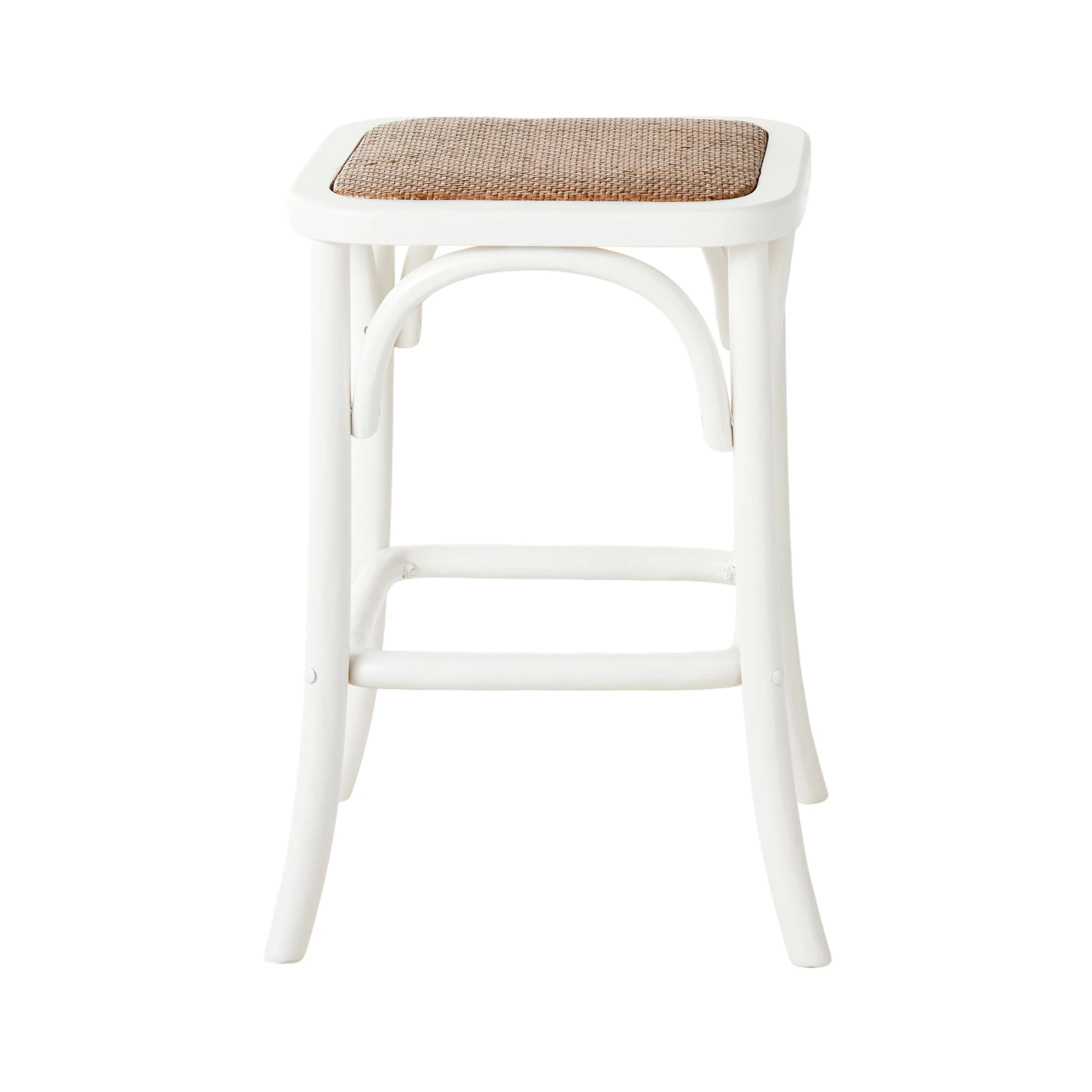 Bastion Backless Bar Stool White - Image 4