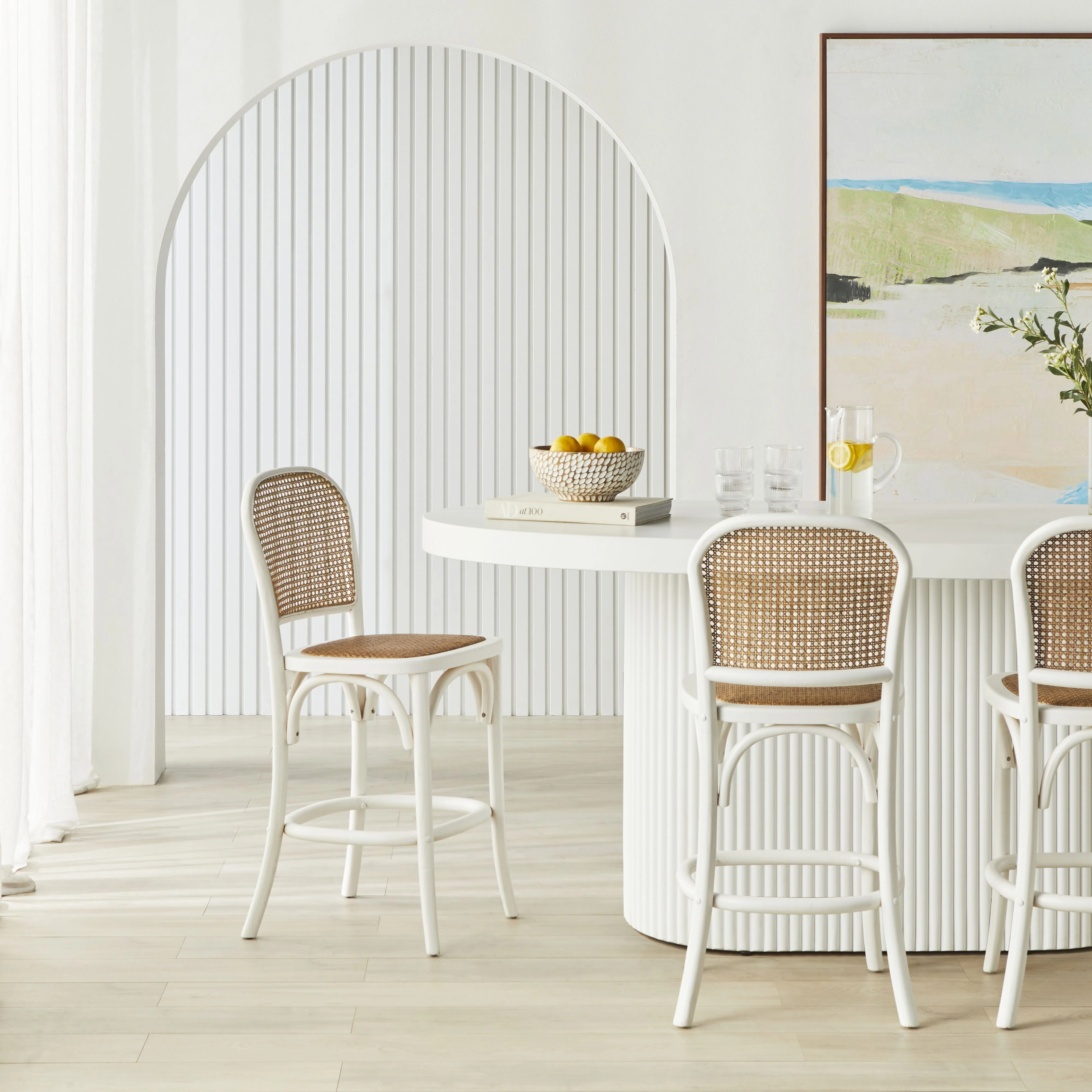 Bastion Bar Stool White - Image 9