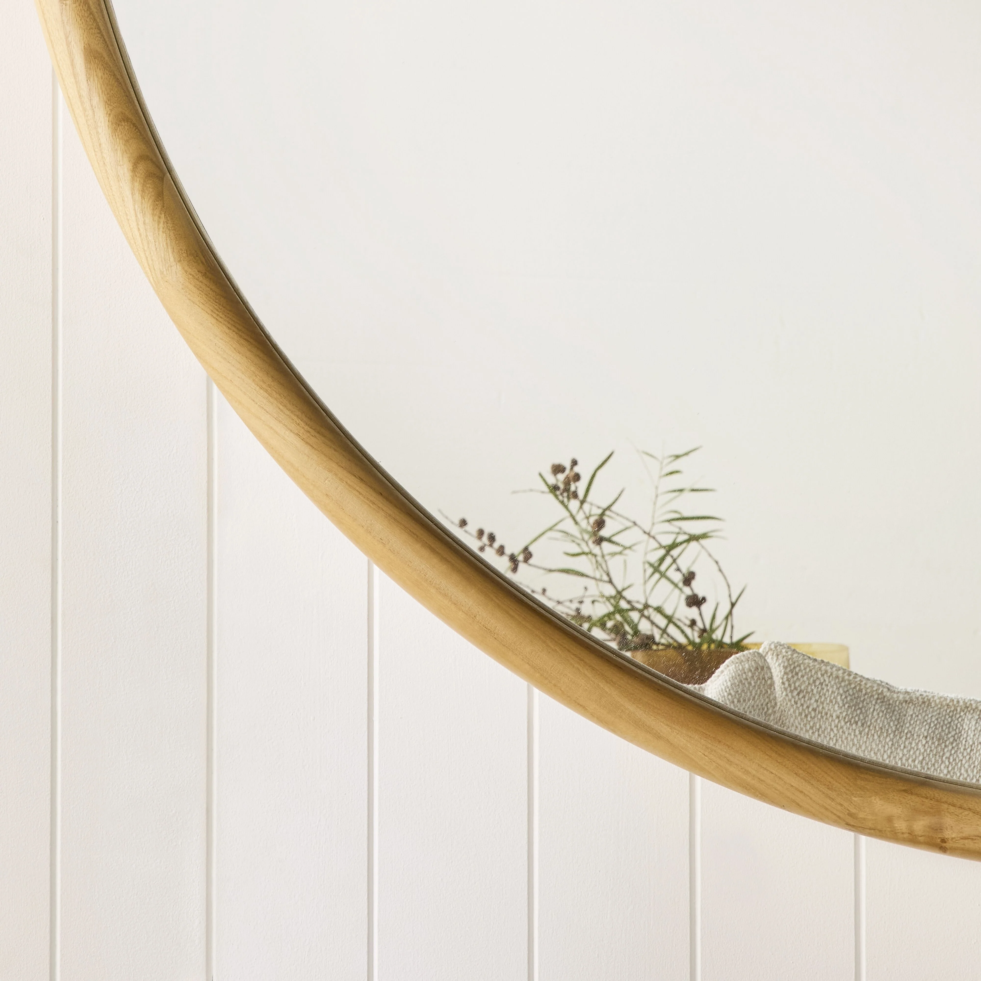Bay View Round Wooden Mirror Extra Large 140cm - Image 6