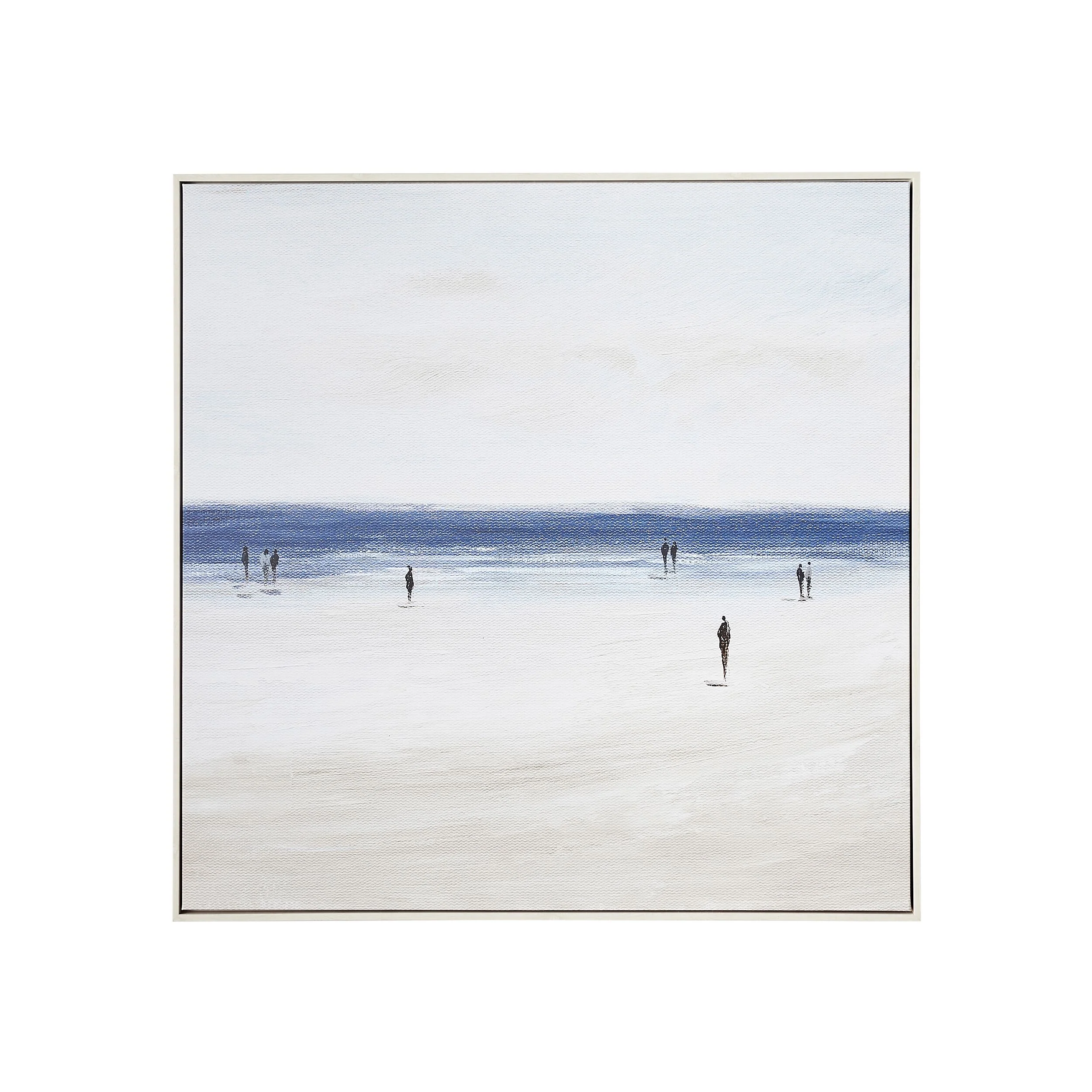 Beach Walkers Canvas Print 102.6x102.6cm