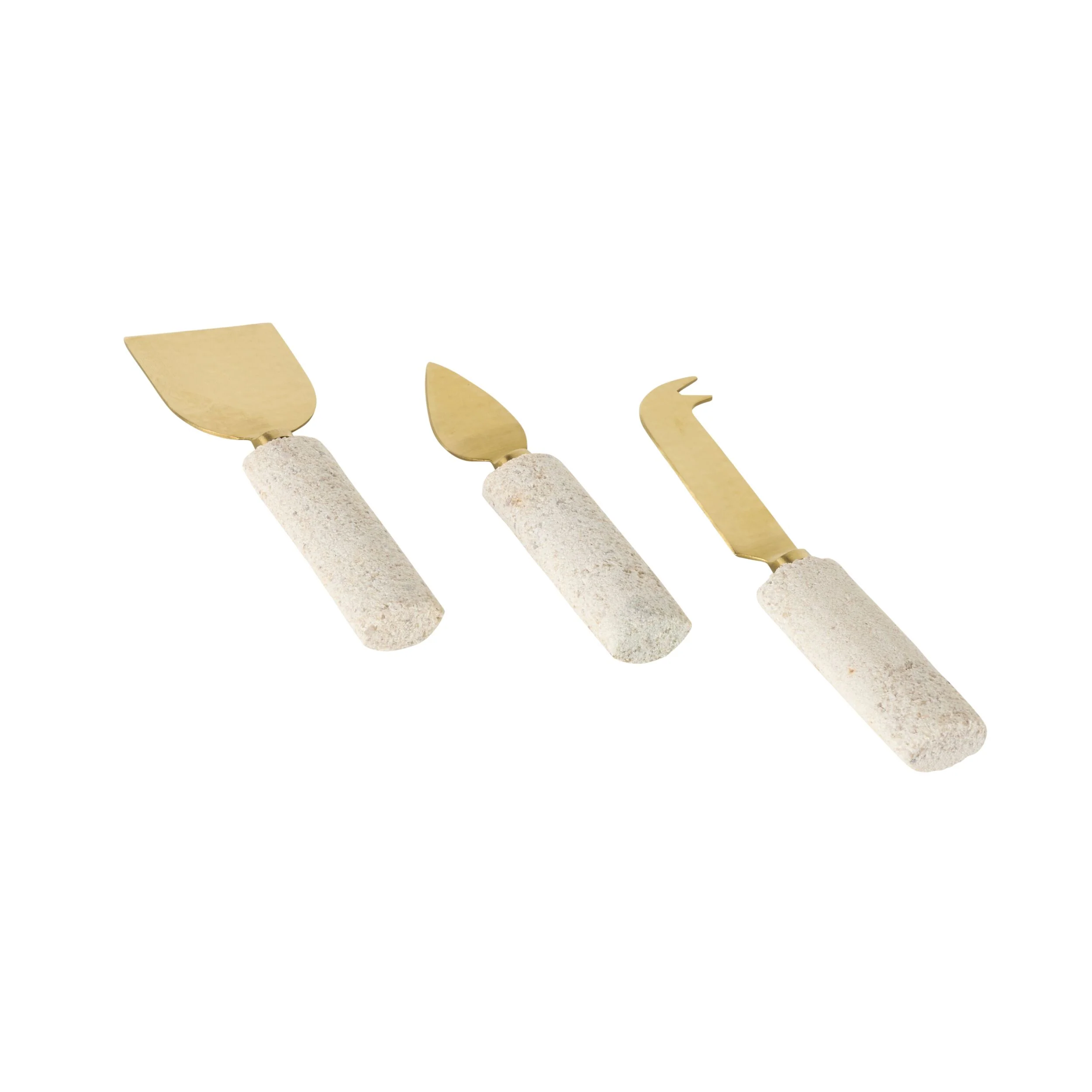 Beige Marble Cheese Knife Set - Image 2