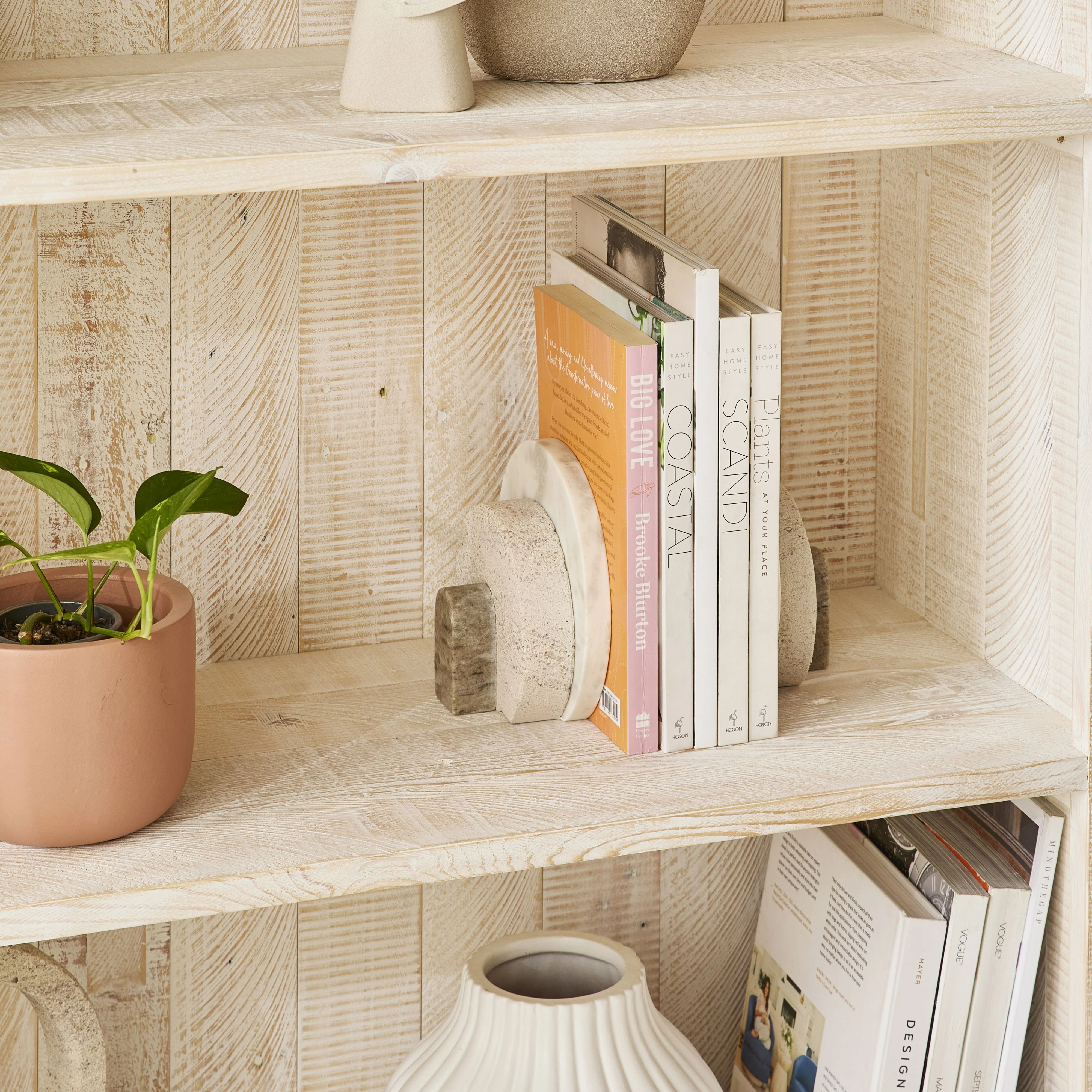 Beige Marble Orb Bookends (Set of 2) - Image 4