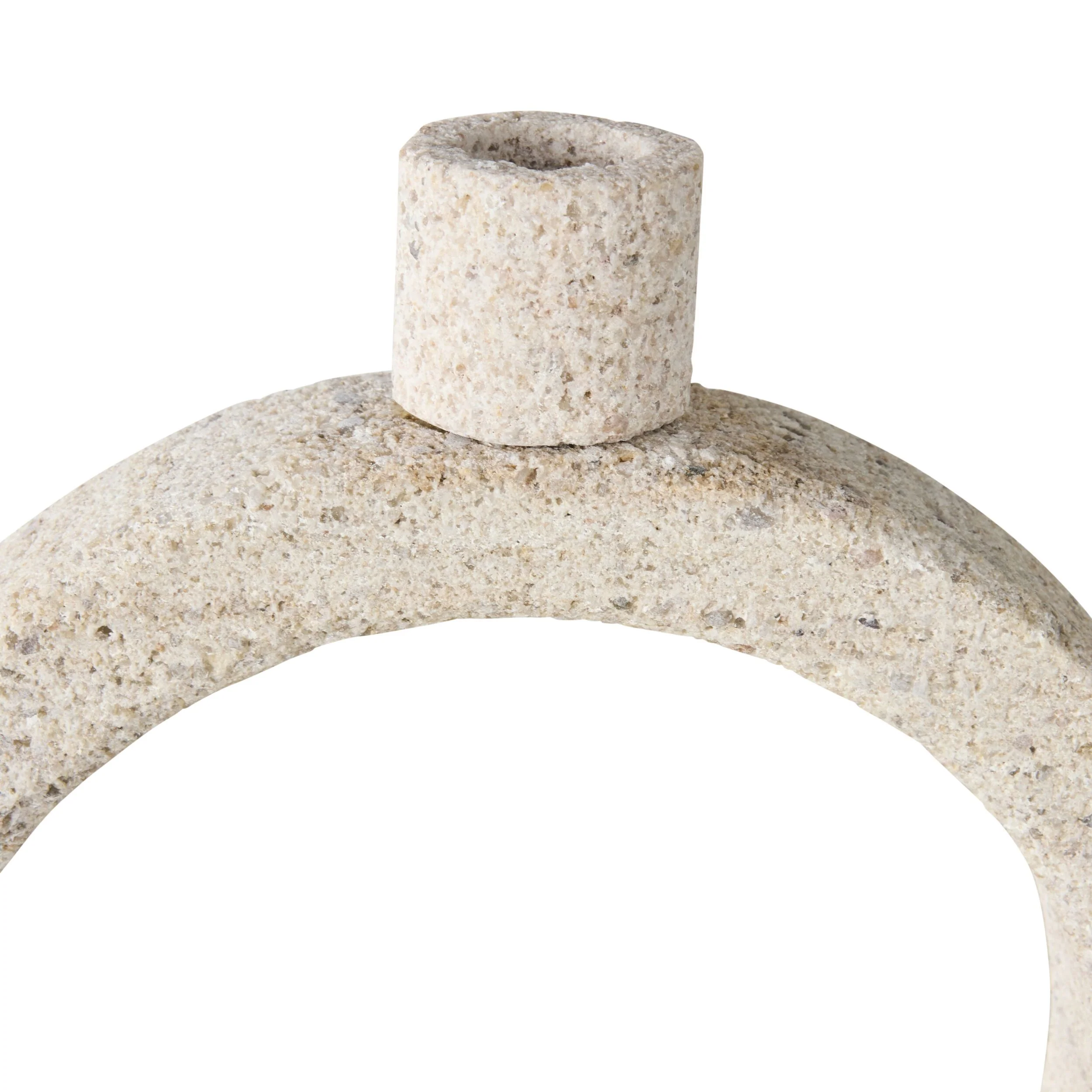 Beige Marble Orb Candle Holder Large - Image 3