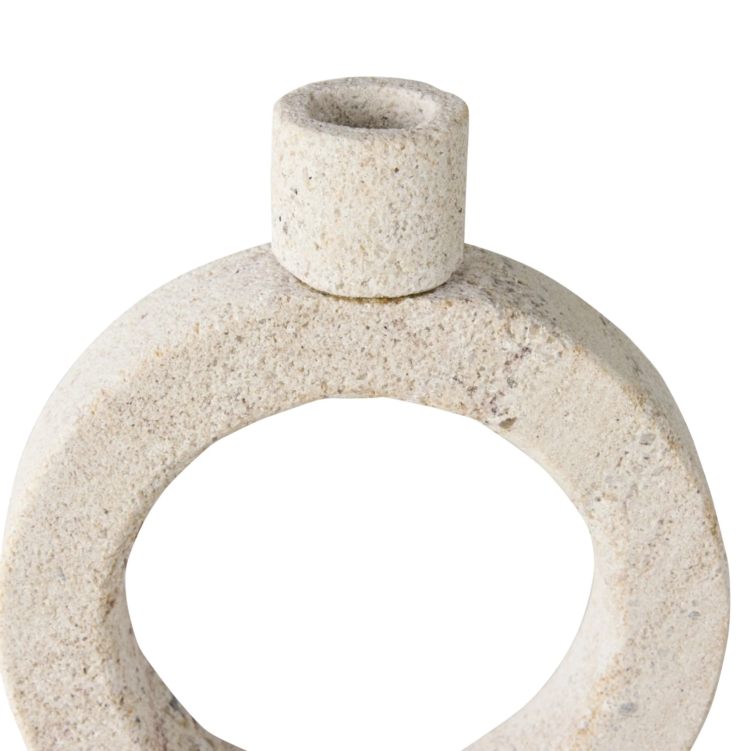 Beige Marble Orb Candle Holder Medium - Image 3