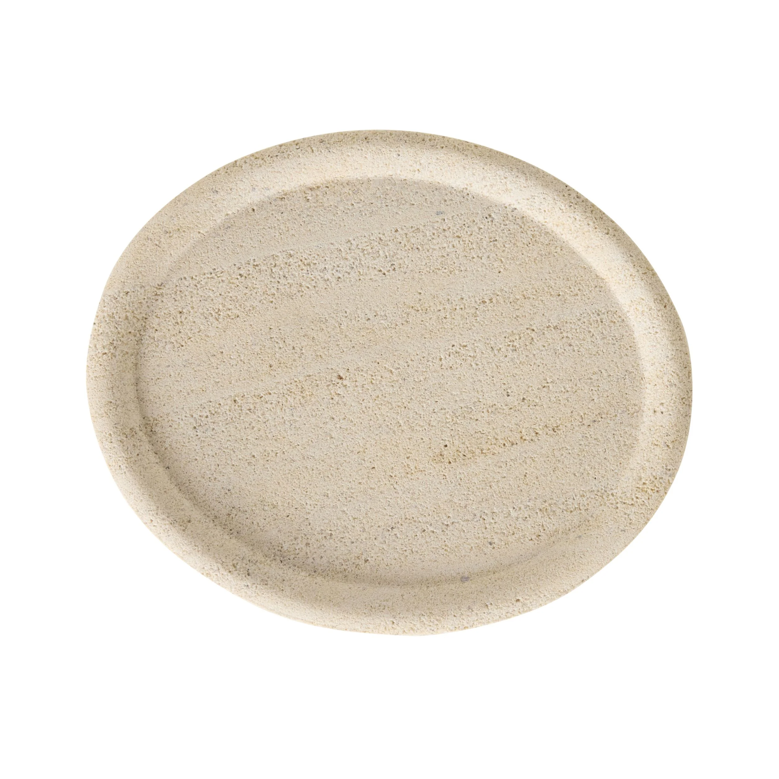 Beige Marble Round Footed Platter - Image 4