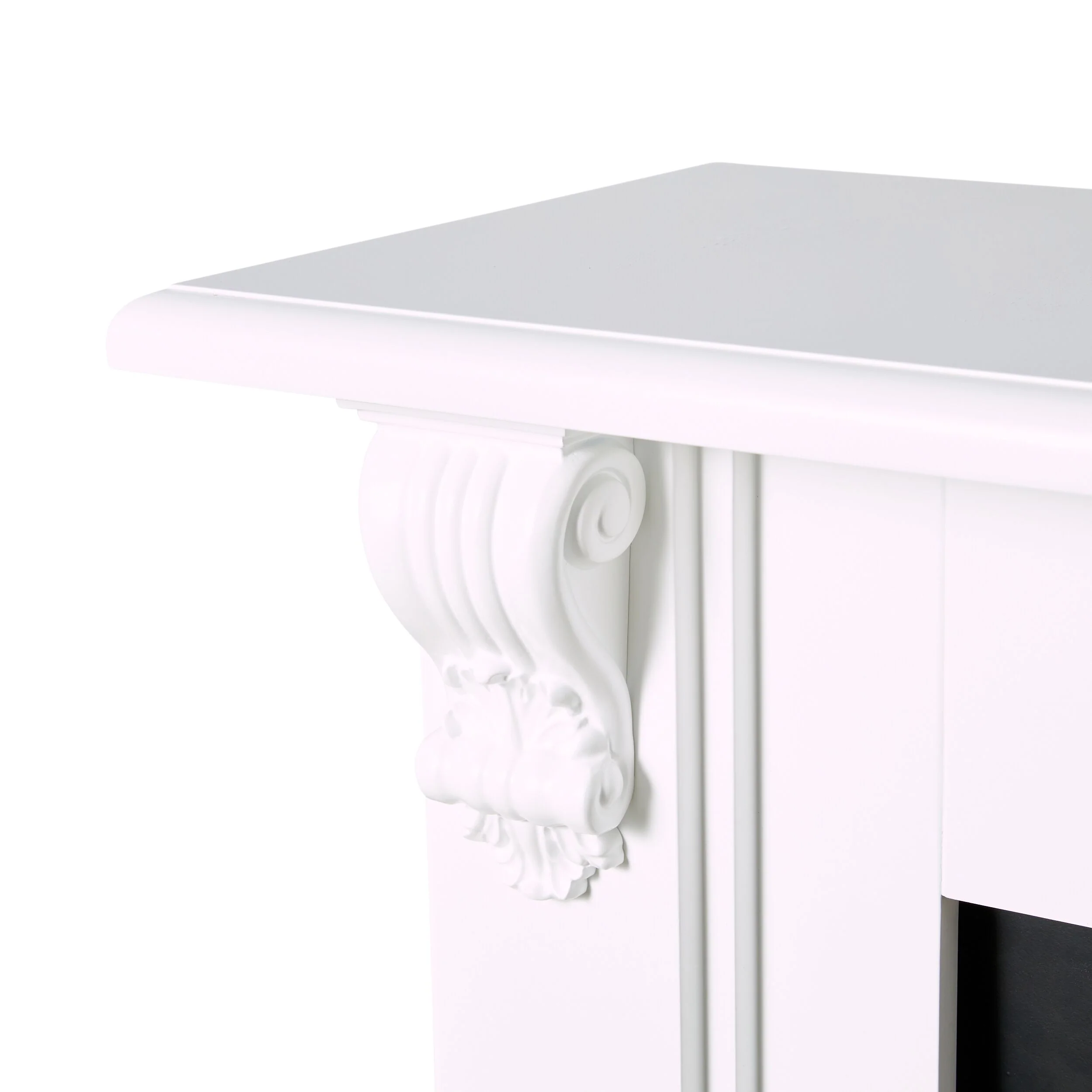 Belford Freestanding Mantel White 144cm - Image 2