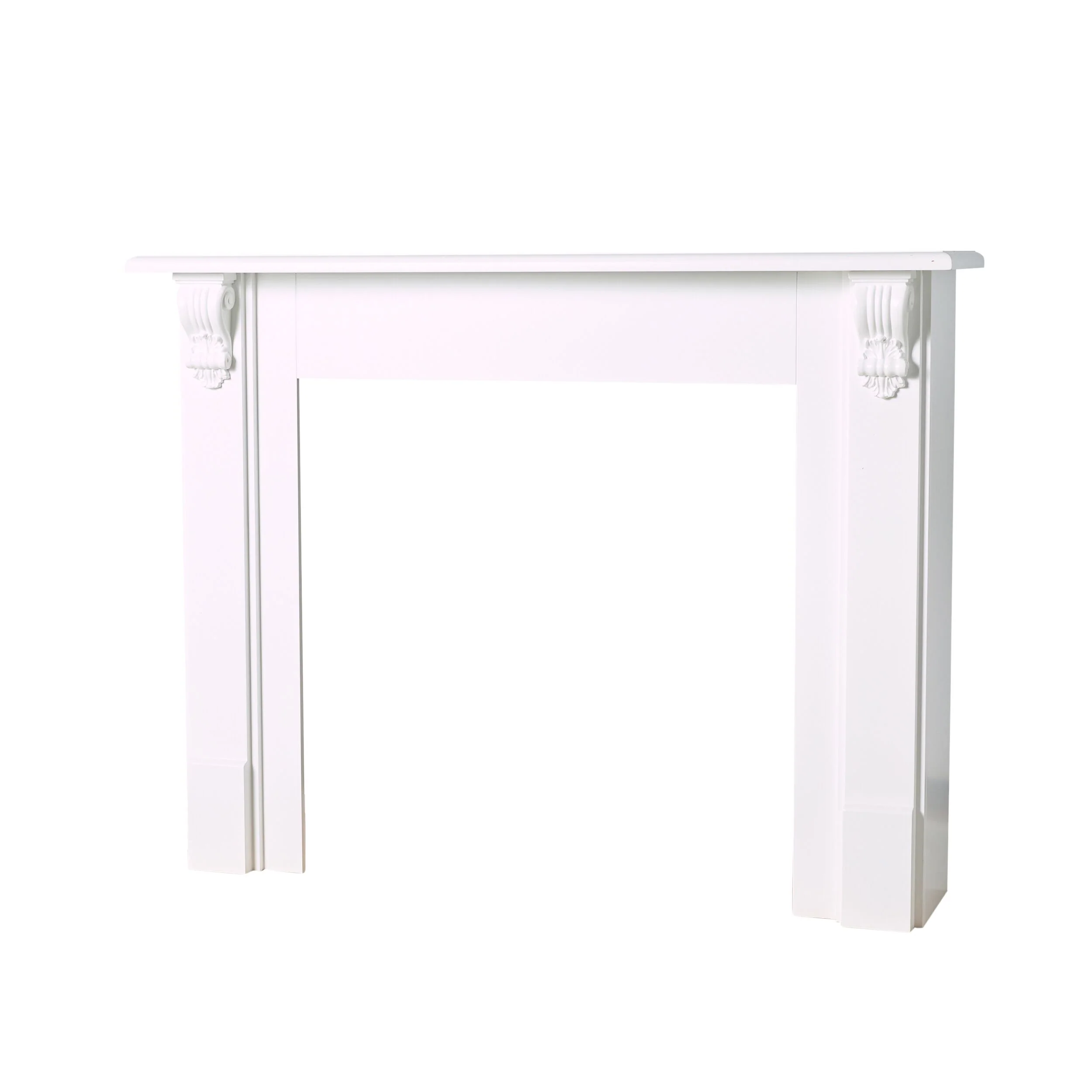Belford Freestanding Mantel White 144cm - Image 3