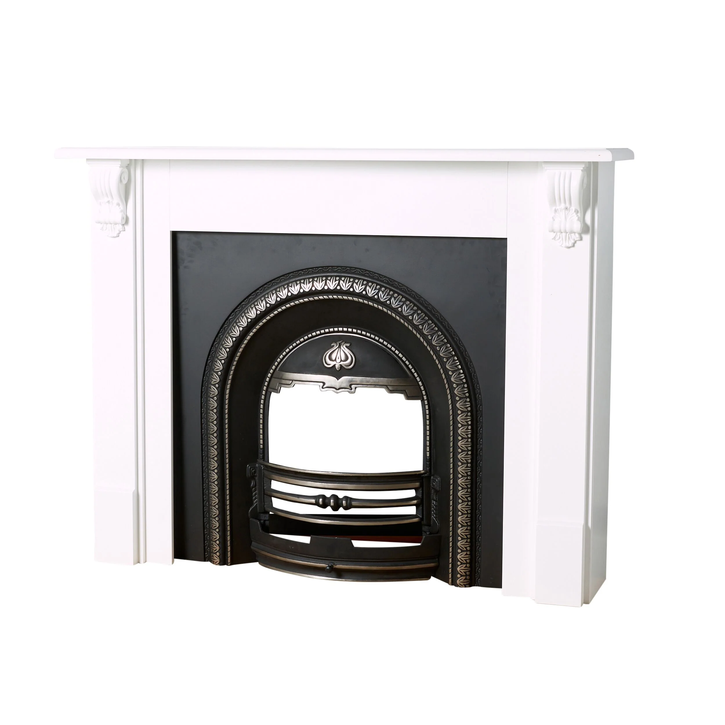 Belford Freestanding Mantel White 144cm - Image 5