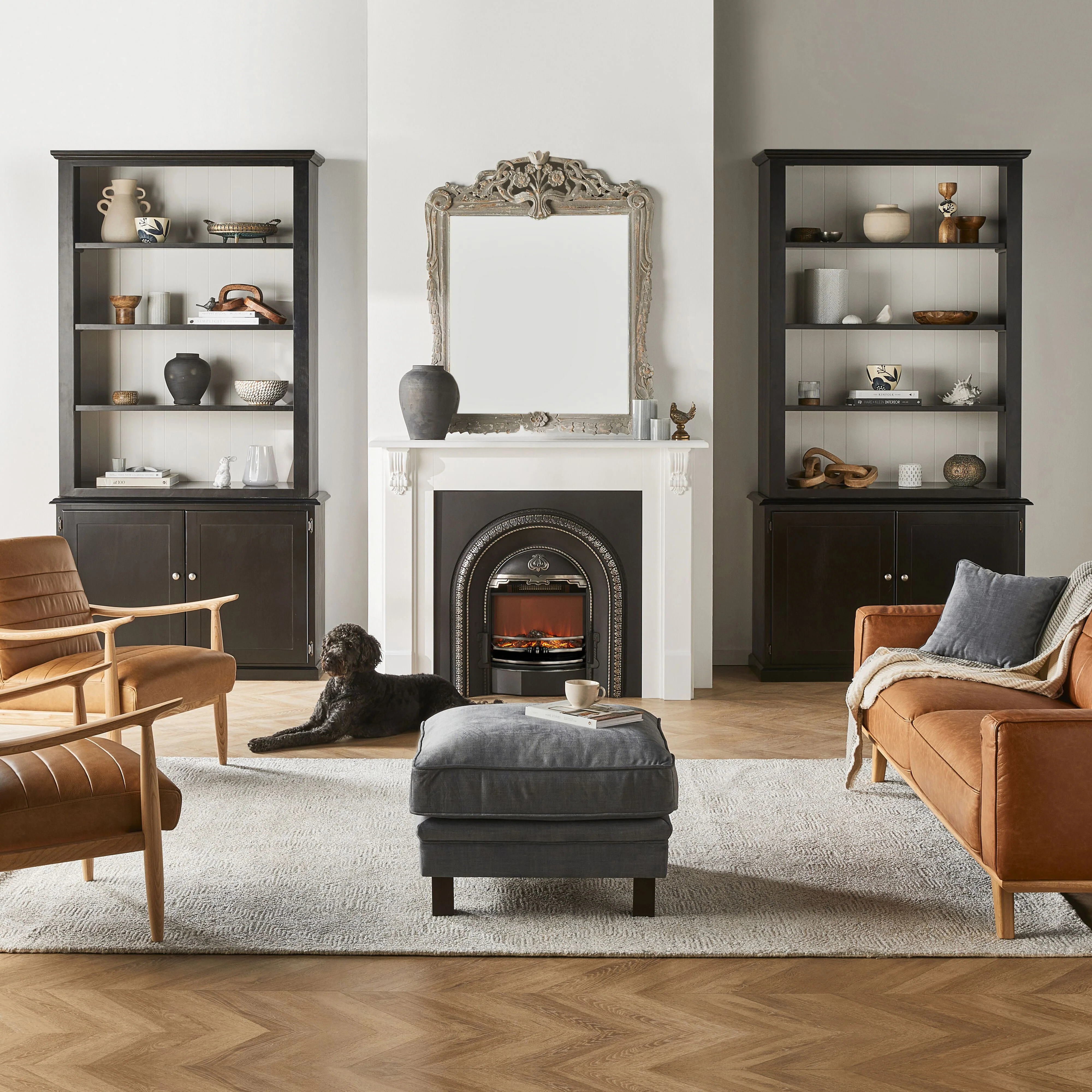 Belford White Mantel with Regent Electric Insert Package - Image 4