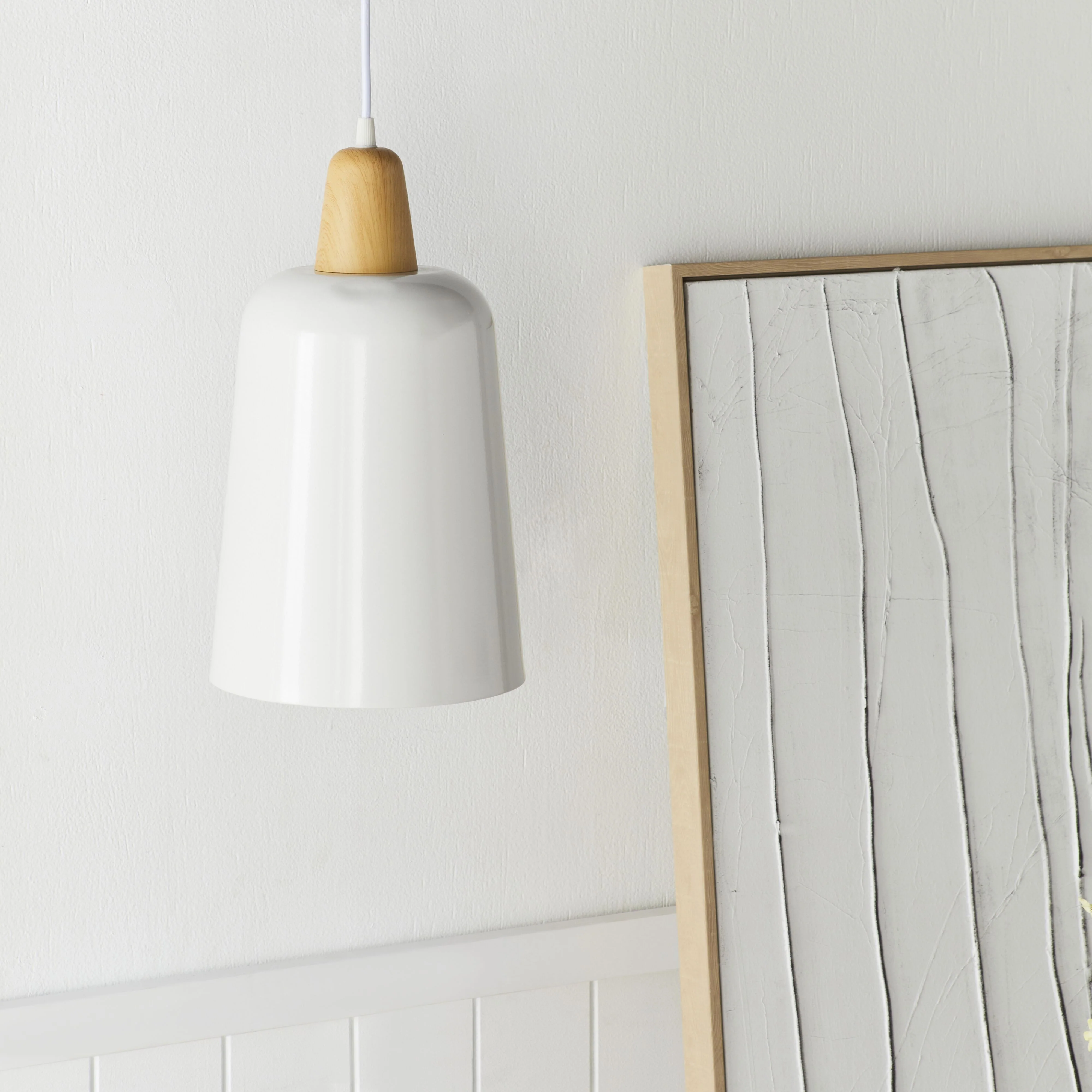 Belgrave Pendant White 34x20cm - Image 5