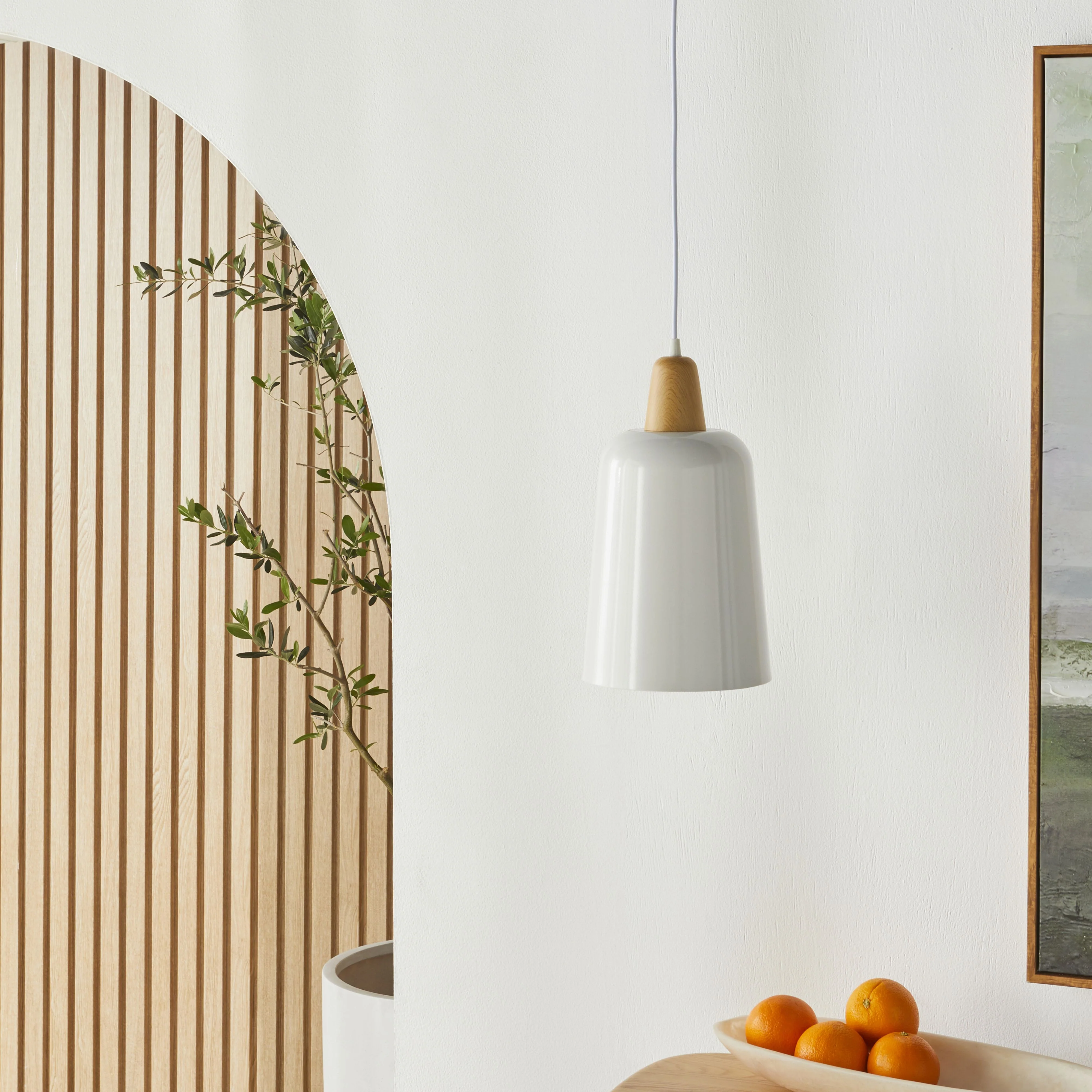 Belgrave Pendant White 34x20cm - Image 6