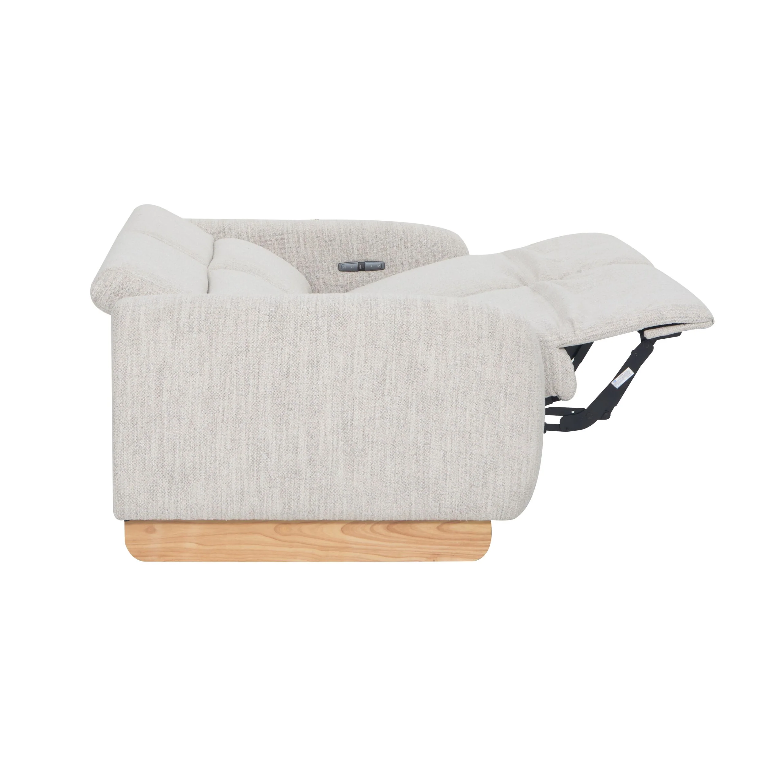 Bellano 3 Seater Recliner Natural Textured Slub - Image 6