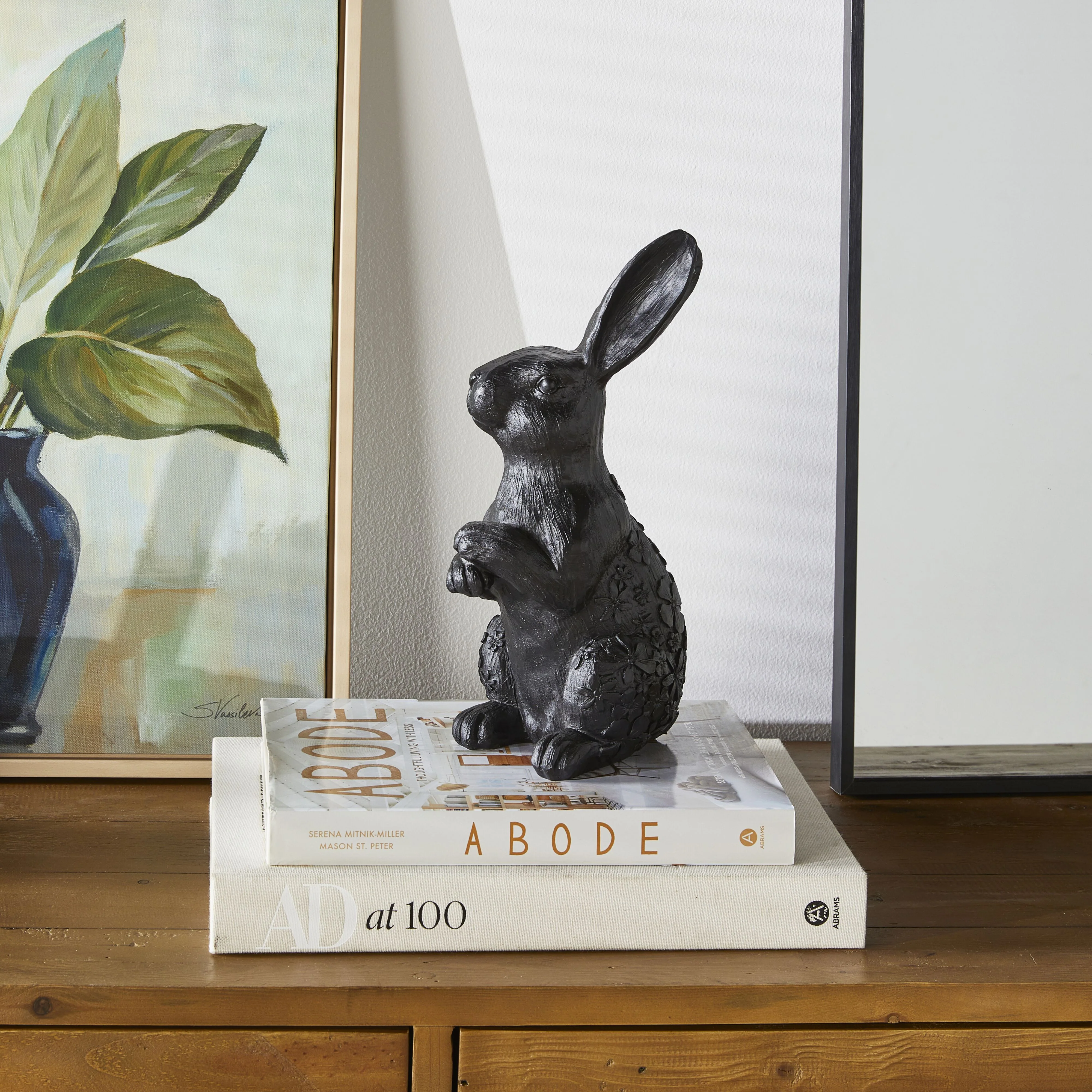 Black Rabbit Statue 31x15x13cm - Image 4