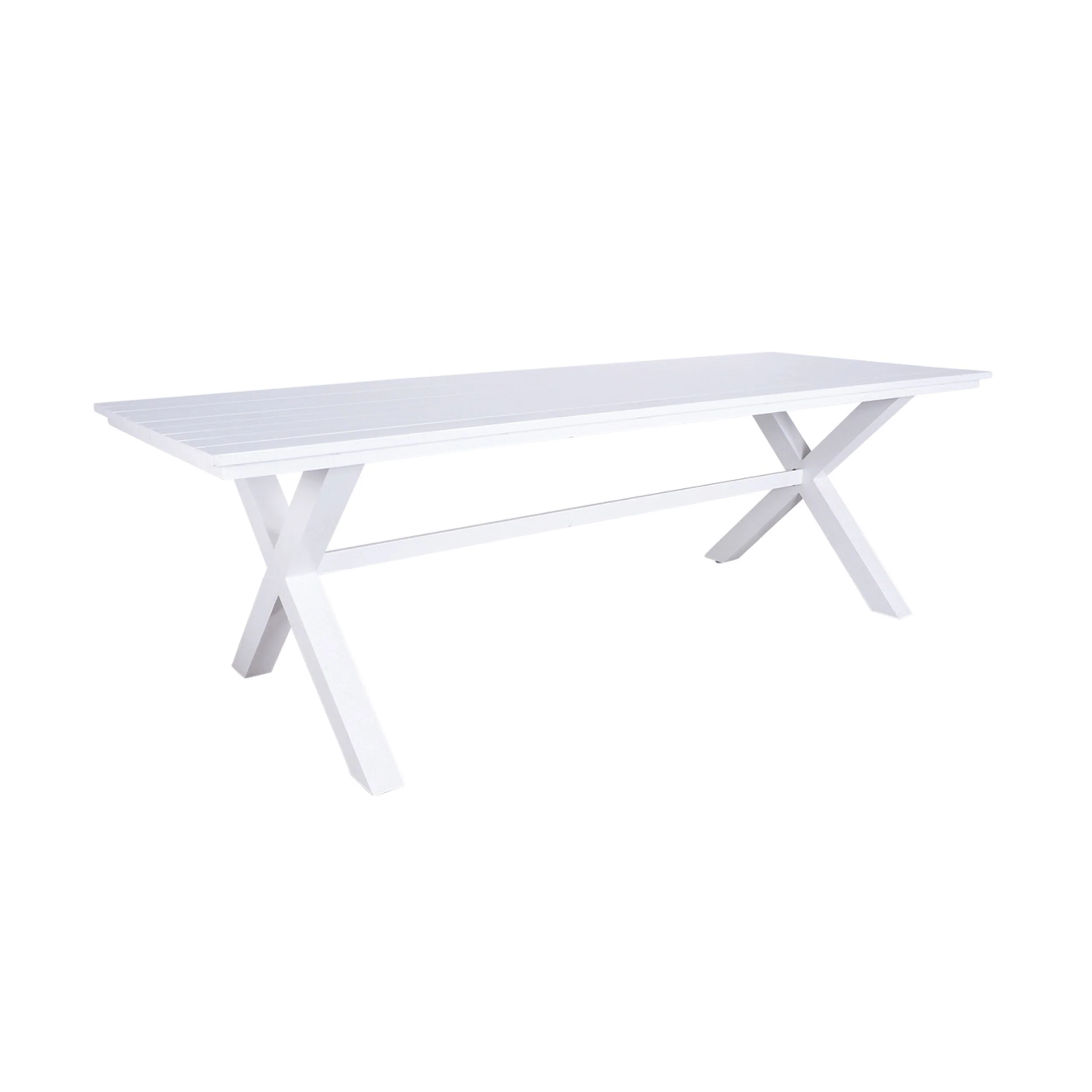 Blake Aluminium Dining Table 240cm White - Image 2