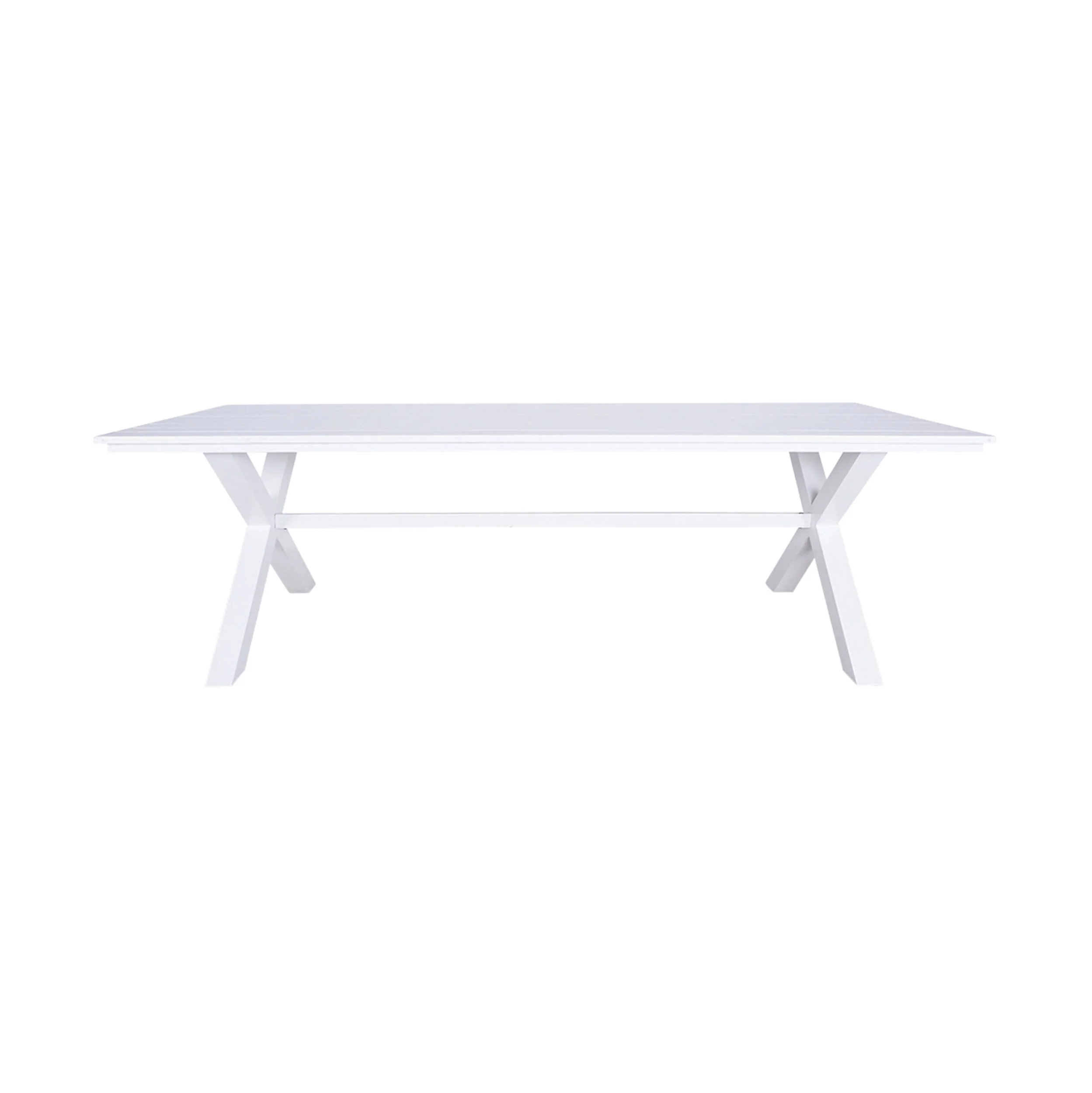 Blake Aluminium Dining Table 240cm White - Image 3