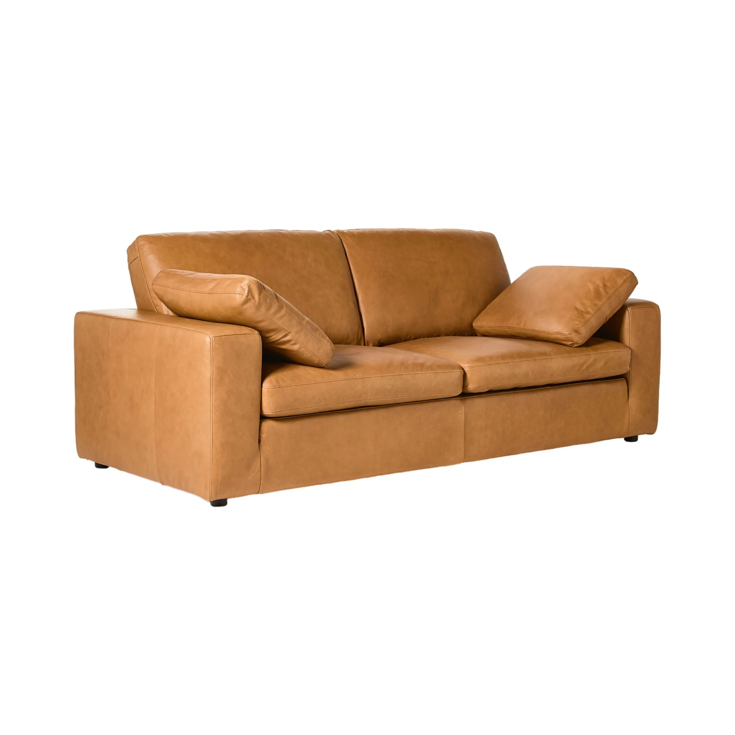 Blakely 3 Seater Leather Sofa Dakota Light Chestnut - Image 2