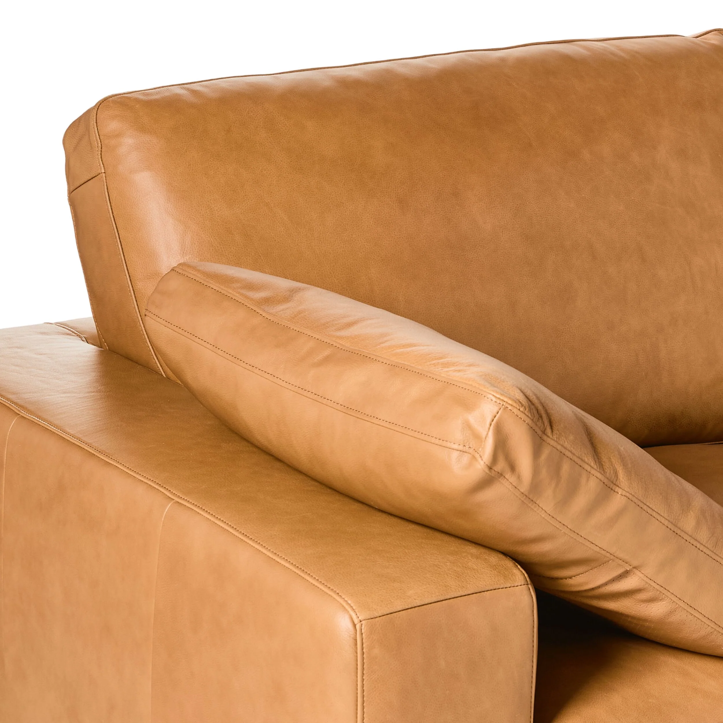 Blakely 3 Seater Leather Sofa Dakota Light Chestnut - Image 5