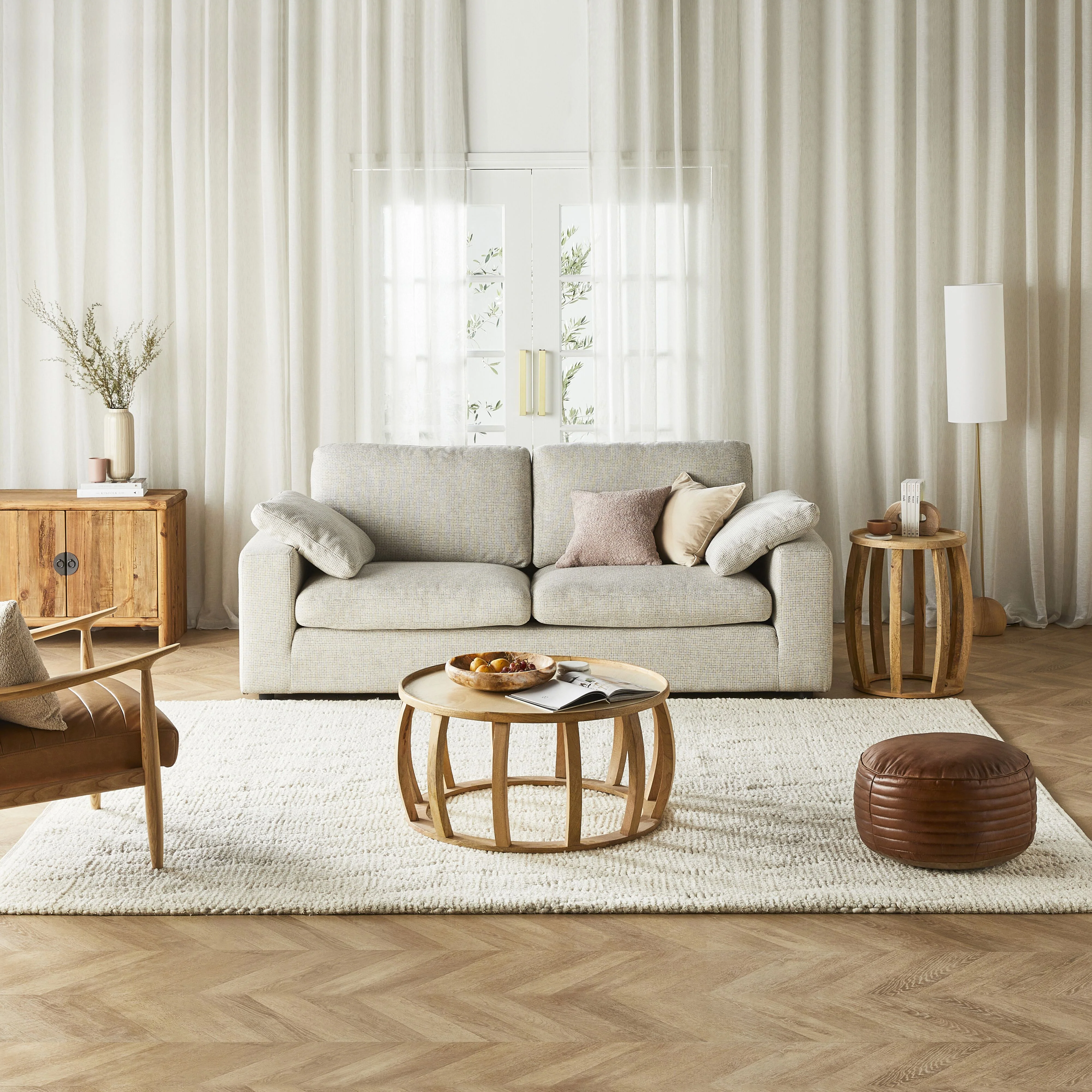 Blakely 3 Seater Sofa Asher Cloud - Image 7